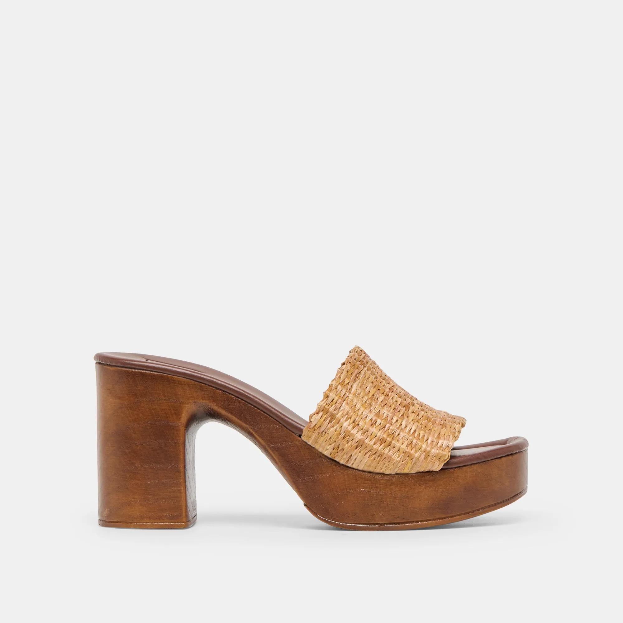 CELEST HEELS NATURAL RAFFIA sold by Dolce Vita