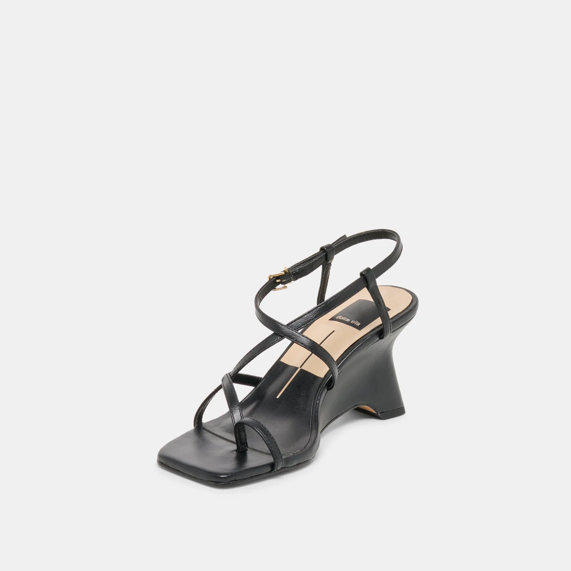 AYLEE WEDGES BLACK LEATHER sold by Dolce Vita product image thumbnail 4