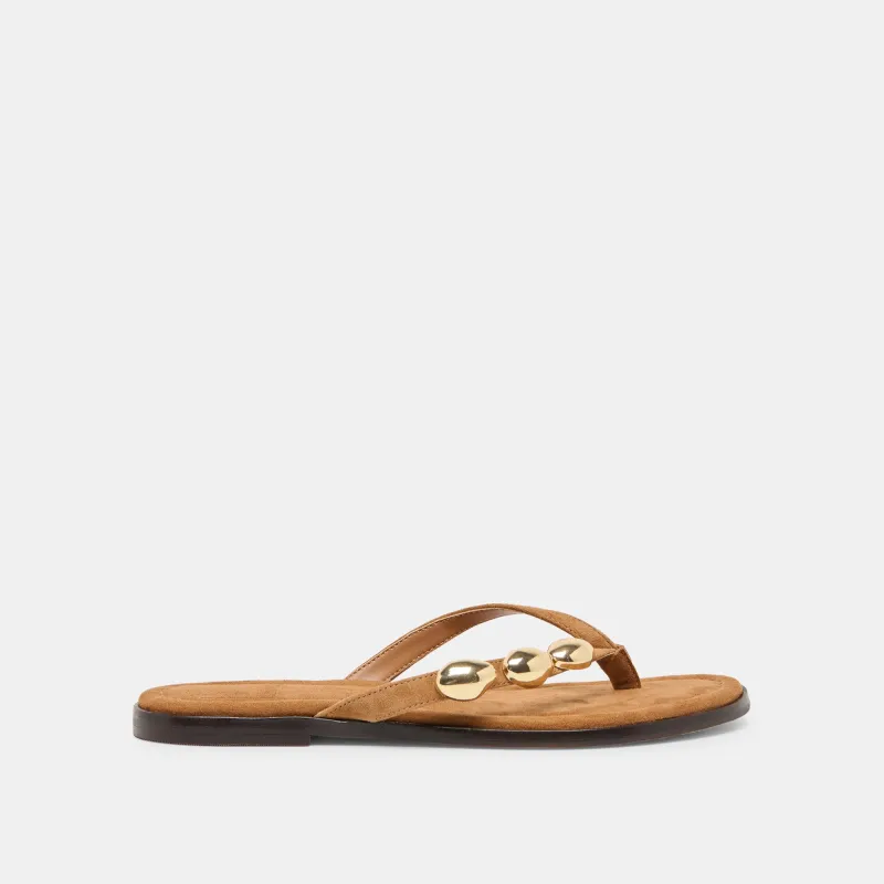 JUNY SANDALS TEAK SUEDE sold by Dolce Vita