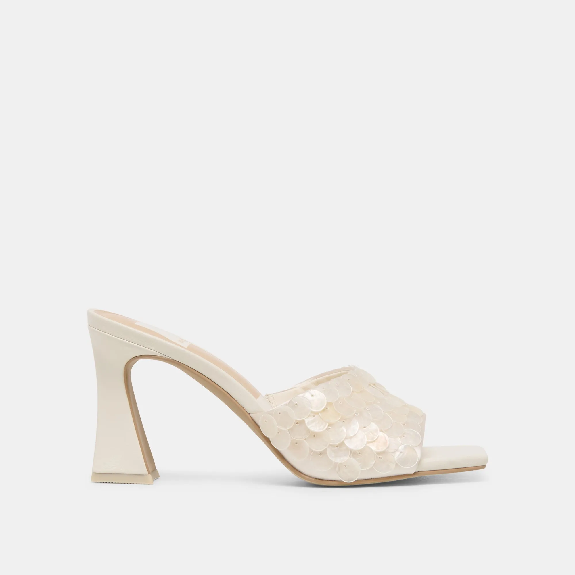 NANDY CONFETTI HEELS IVORY SEQUIN sold by Dolce Vita
