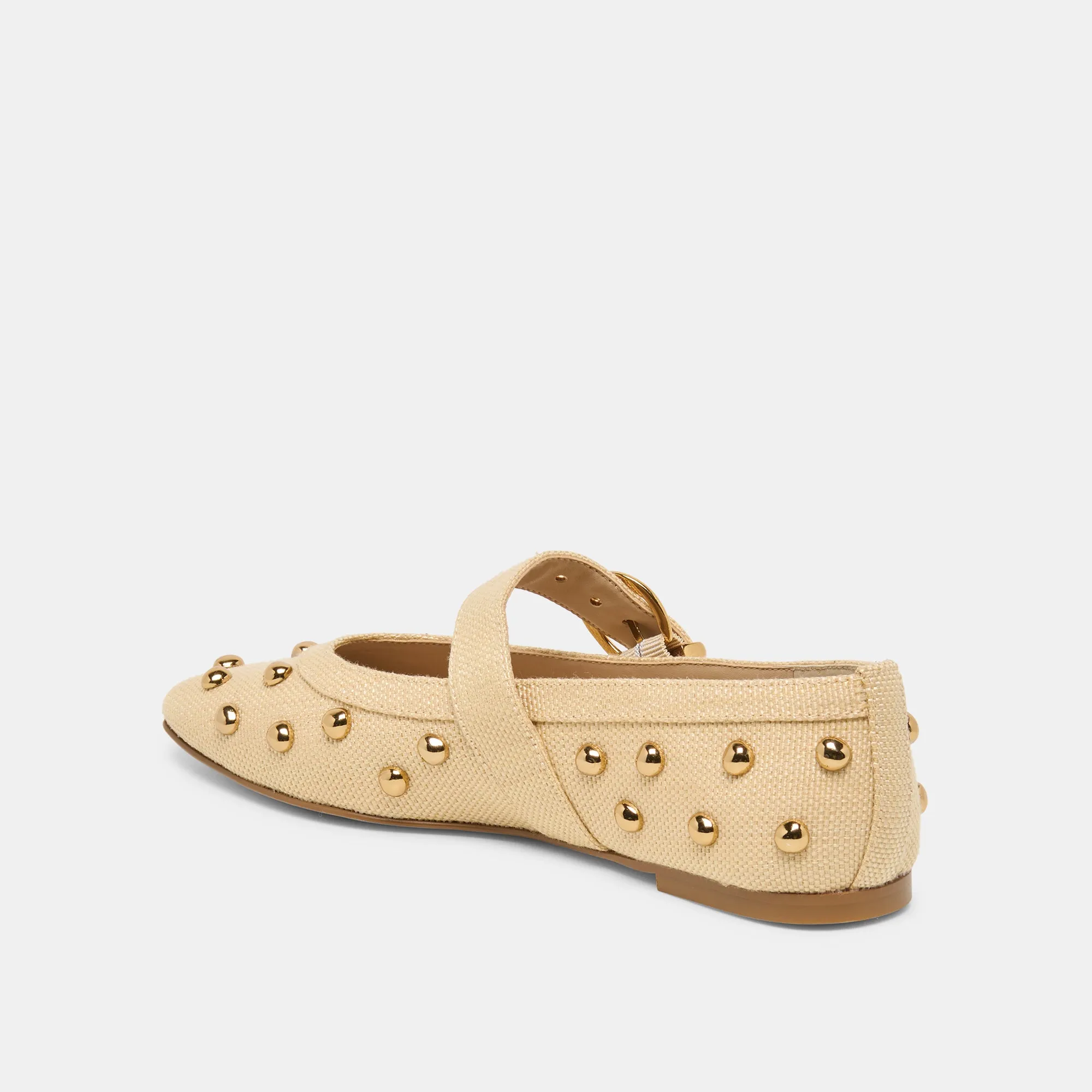 MIKEL STUD BALLET FLATS LT NATURAL RAFFIA sold by Dolce Vita product image thumbnail 5