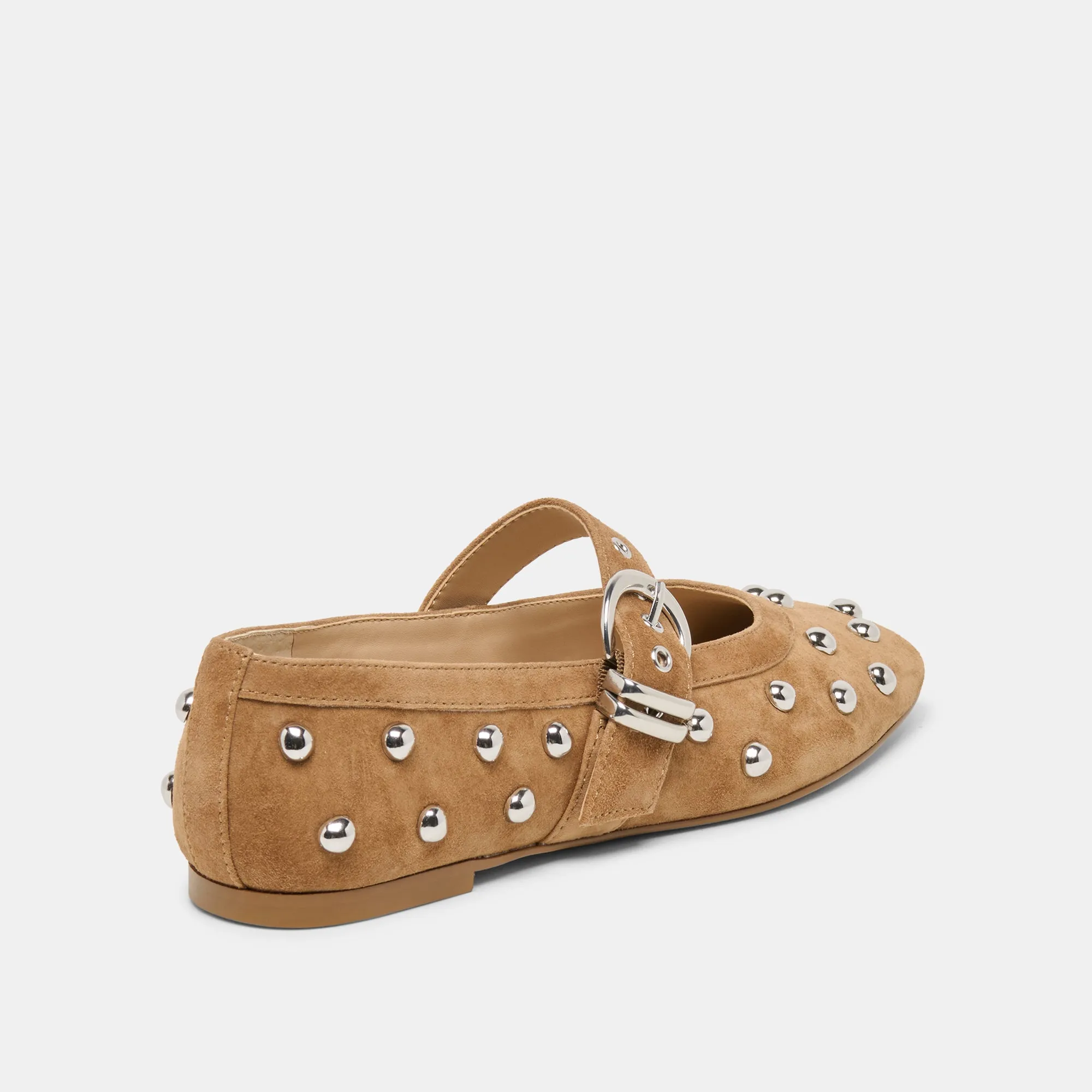 MIKEL STUD BALLET FLATS LT BROWN SUEDE sold by Dolce Vita product image thumbnail 3