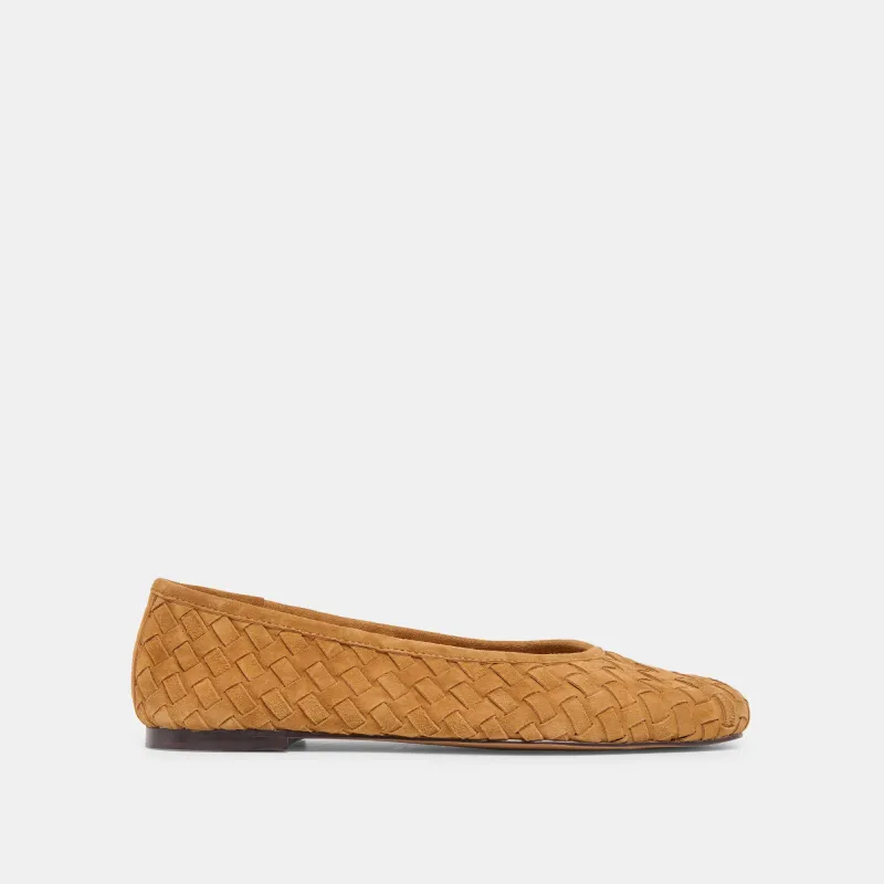 KOY BALLET FLATS TAN SUEDE made by Dolce Vita