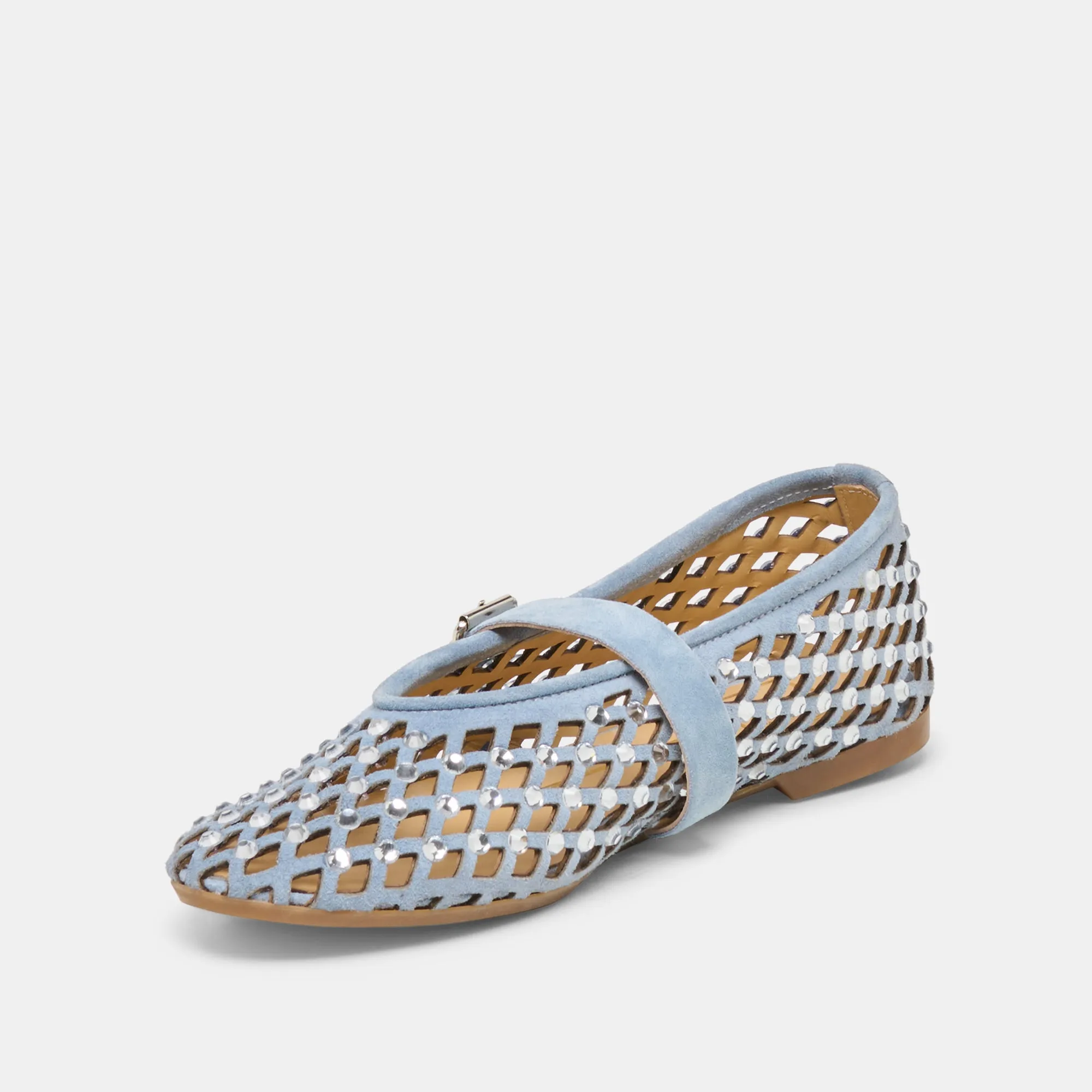 MAVIN RHINESTONE BALLET FLATS BLUE SUEDE sold by Dolce Vita product image thumbnail 4