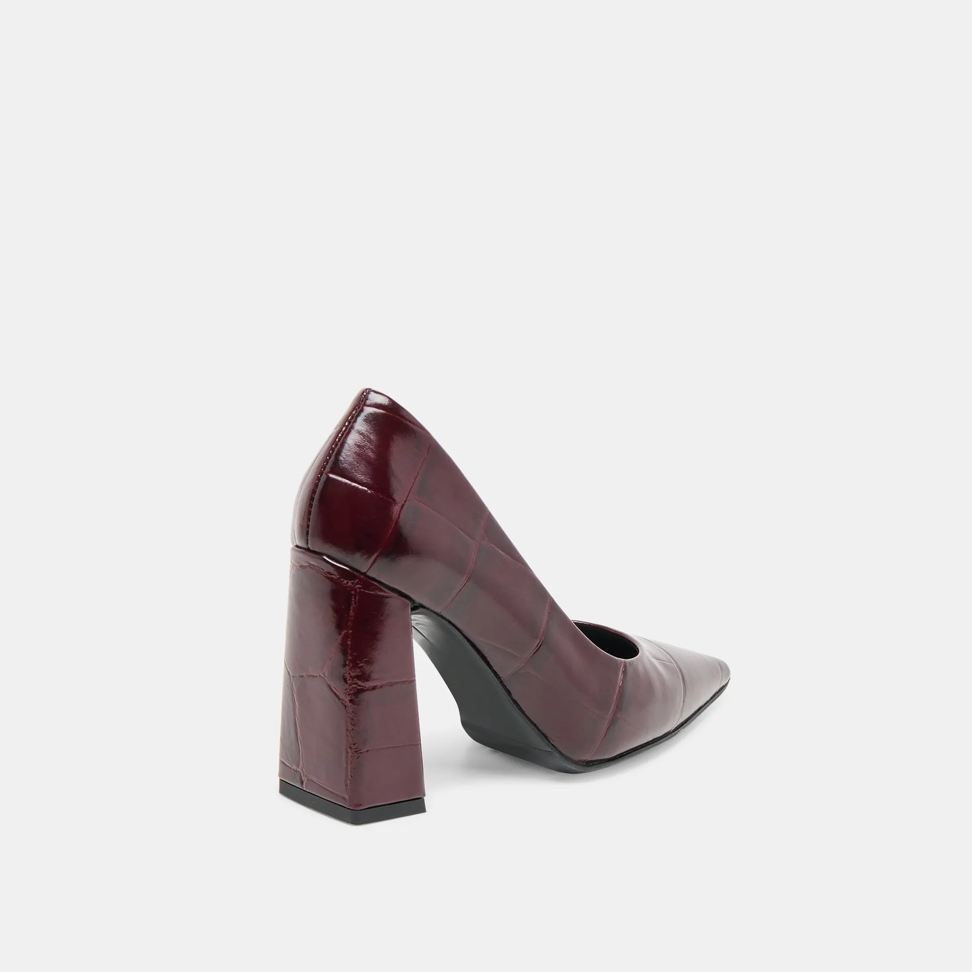 MISTY HEELS BURGUNDY CROCO EMBOSSED LEATHER sold by Dolce Vita product image thumbnail 5