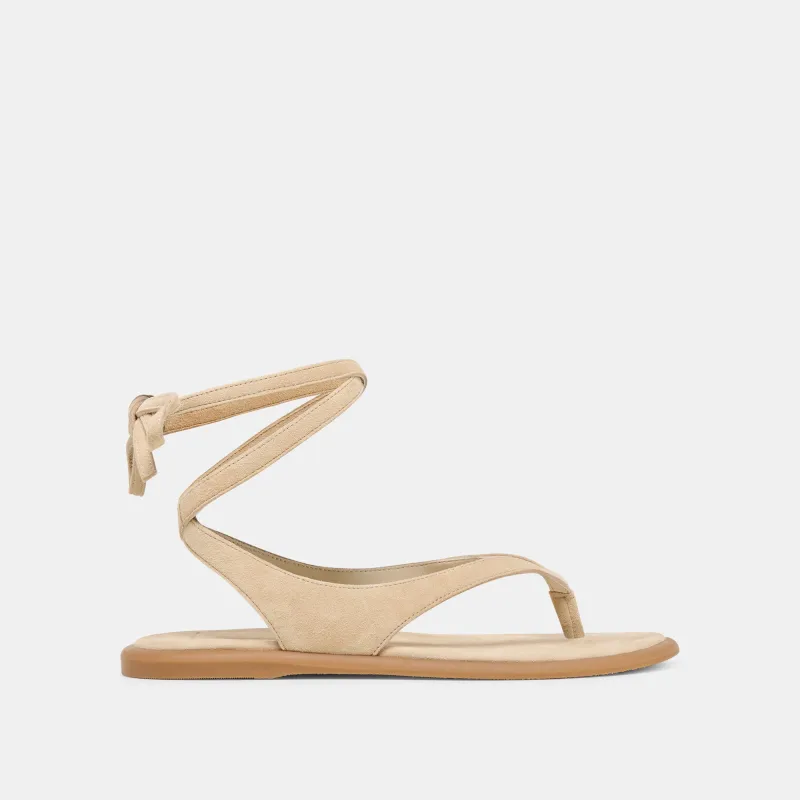 JAYDEN SANDALS ALMOND SUEDE sold by Dolce Vita