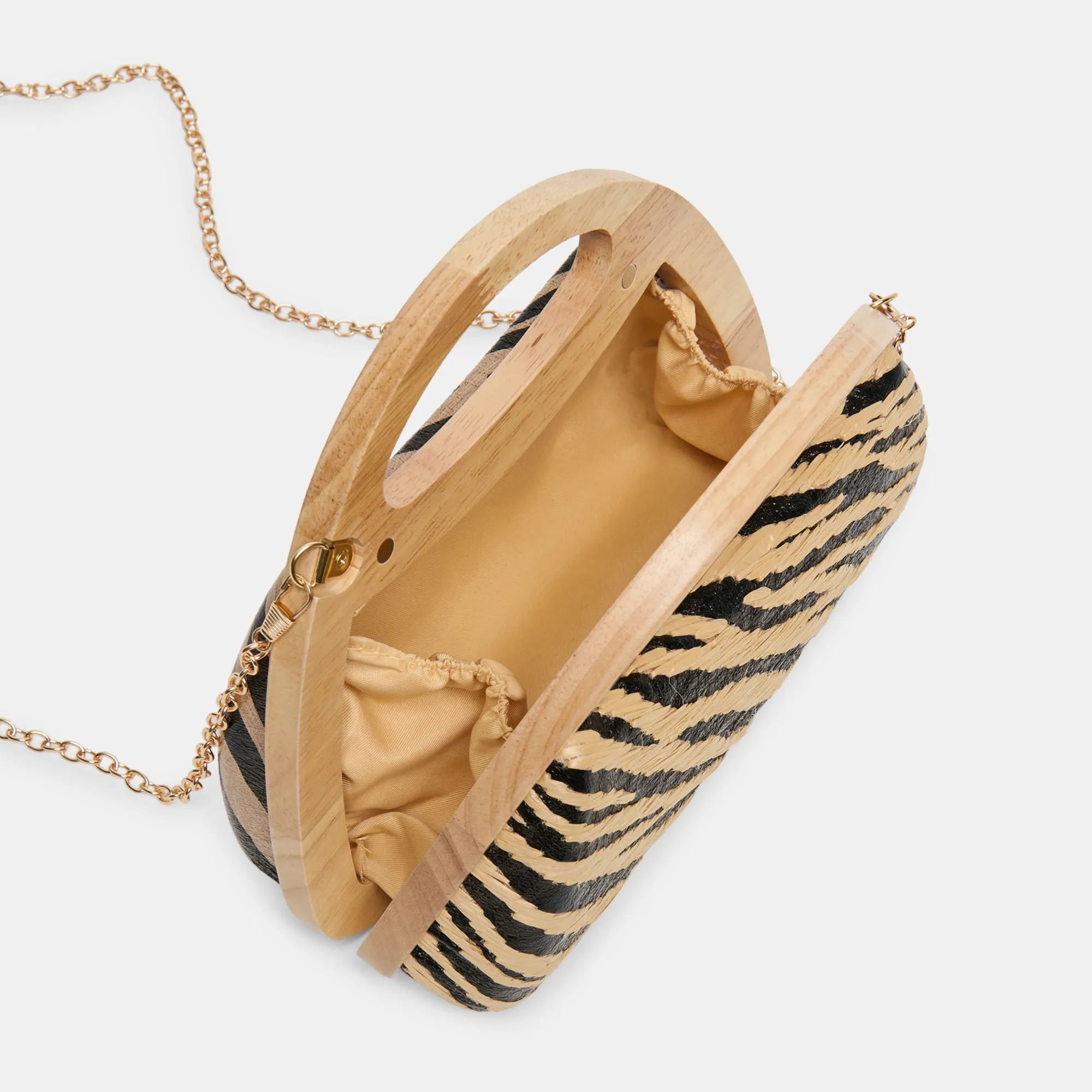 MAELIE HANDBAG BLACK NATURAL ZEBRA RAFFIA sold by Dolce Vita product image thumbnail 5