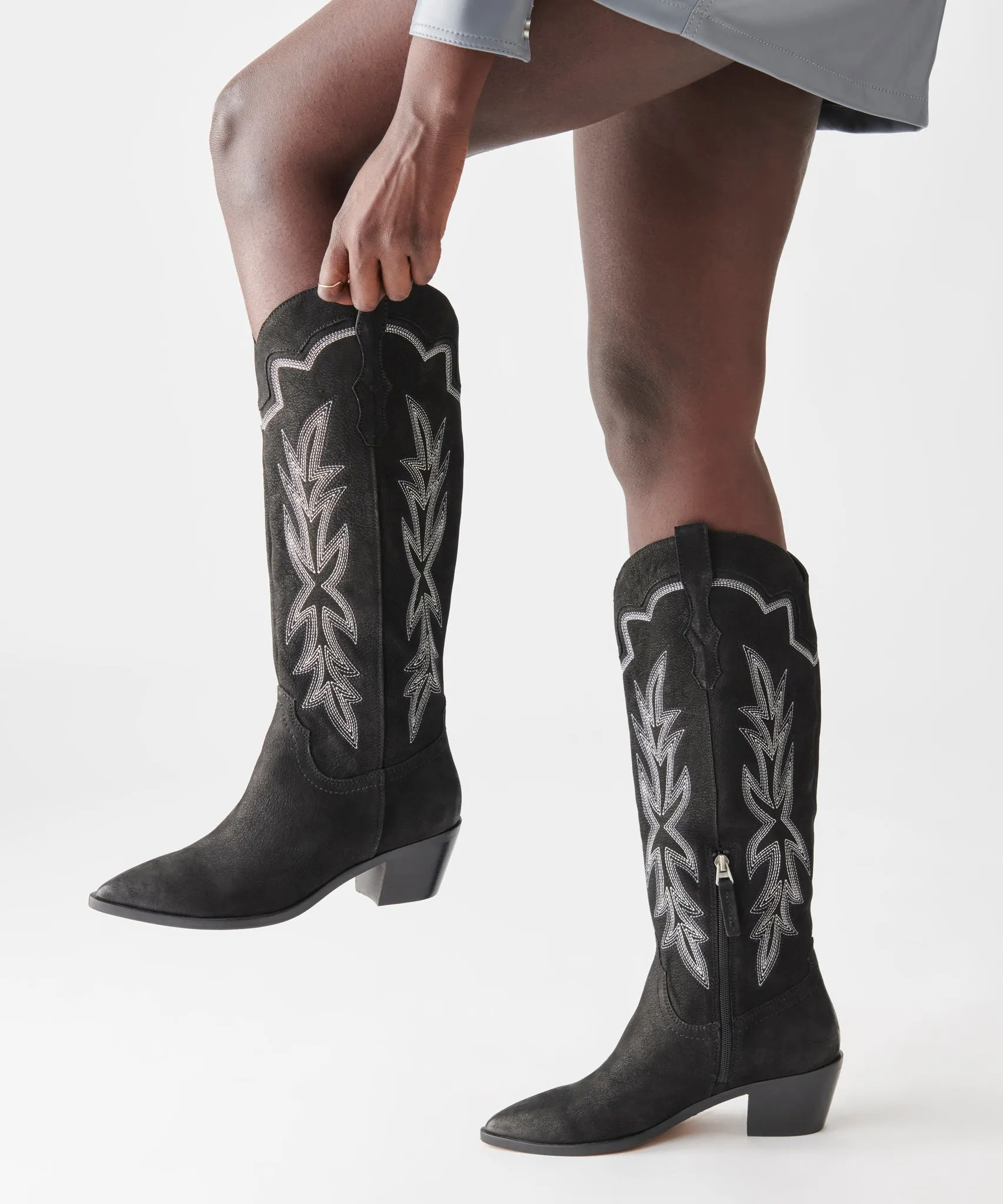 SHIREN BOOTS BLACK NUBUCK - re:vita sold by Dolce Vita product image thumbnail 2