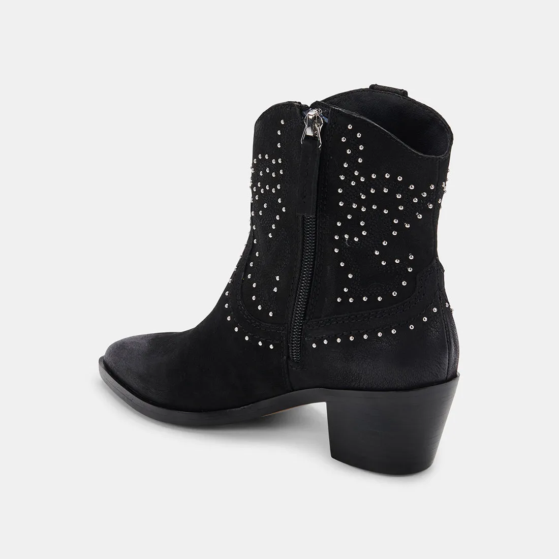 SOLOW STUD BOOTIES BLACK NUBUCK - re:vita sold by Dolce Vita product image thumbnail 5