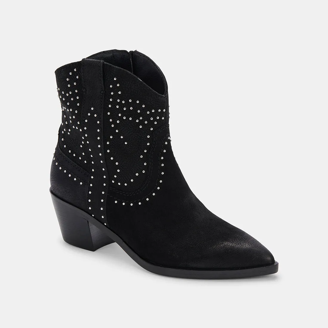 SOLOW STUD BOOTIES BLACK NUBUCK - re:vita sold by Dolce Vita product image thumbnail 2