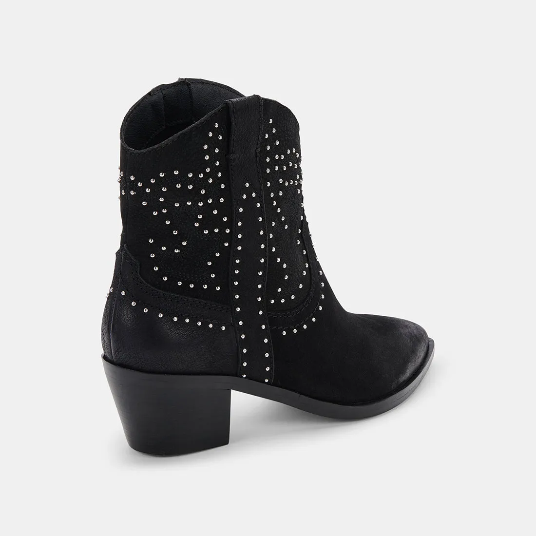 SOLOW STUD BOOTIES BLACK NUBUCK - re:vita sold by Dolce Vita product image thumbnail 3