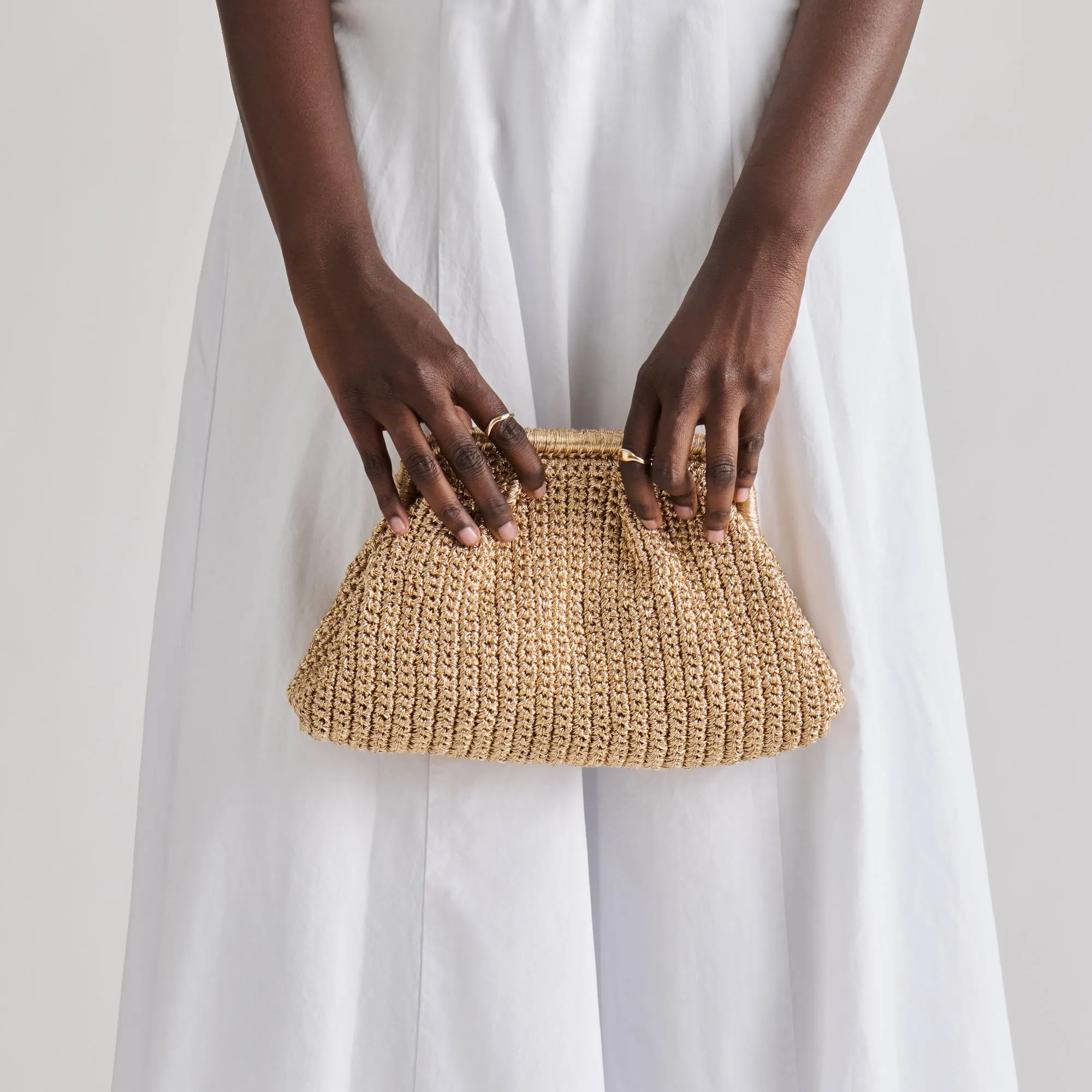 IONE CLUTCH GOLD CROCHET sold by Dolce Vita product image thumbnail 4