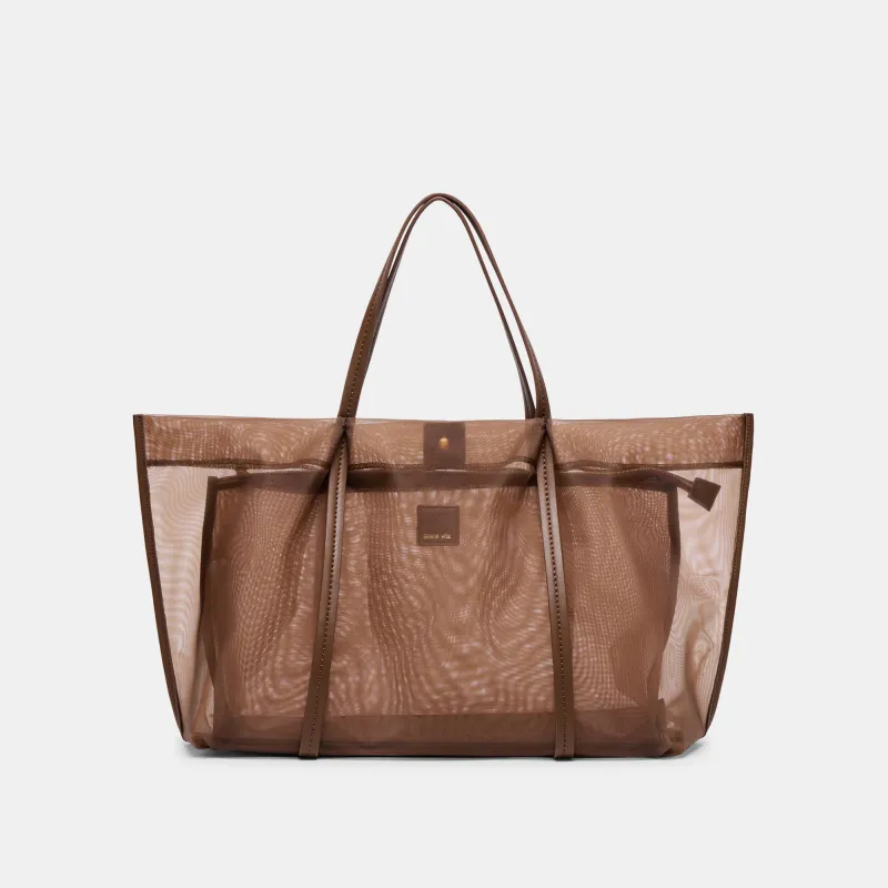 AISLIN TOTE CHOCOLATE MESH sold by Dolce Vita