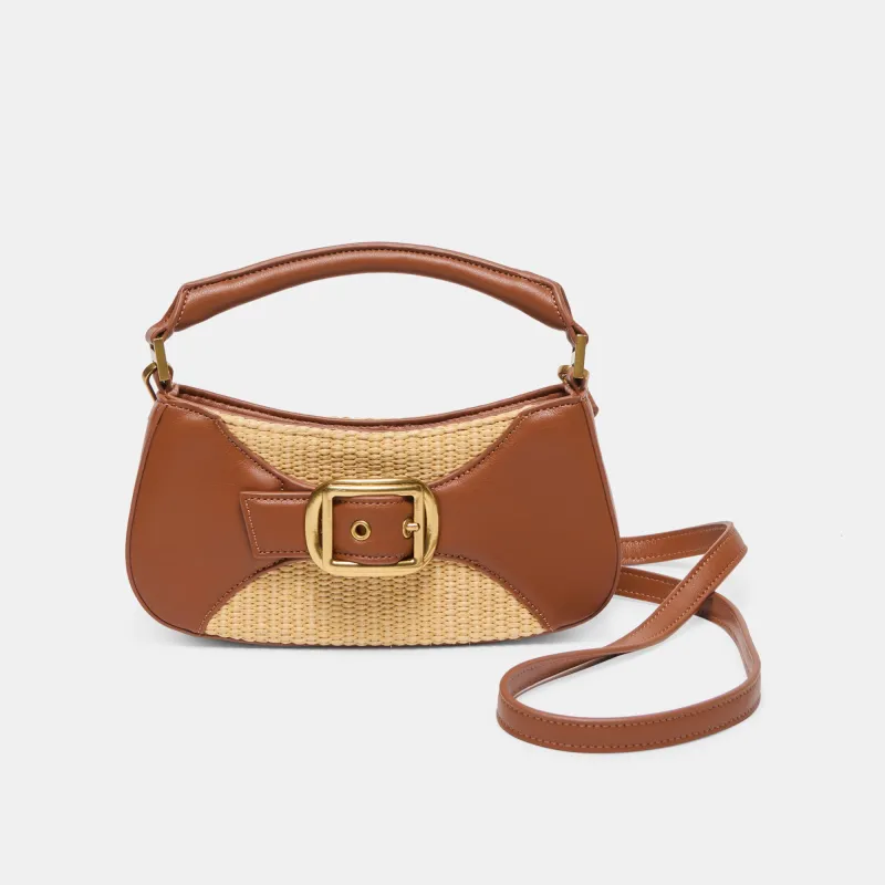 NUALA RAFFIA HANDBAG SADDLE STELLA sold by Dolce Vita