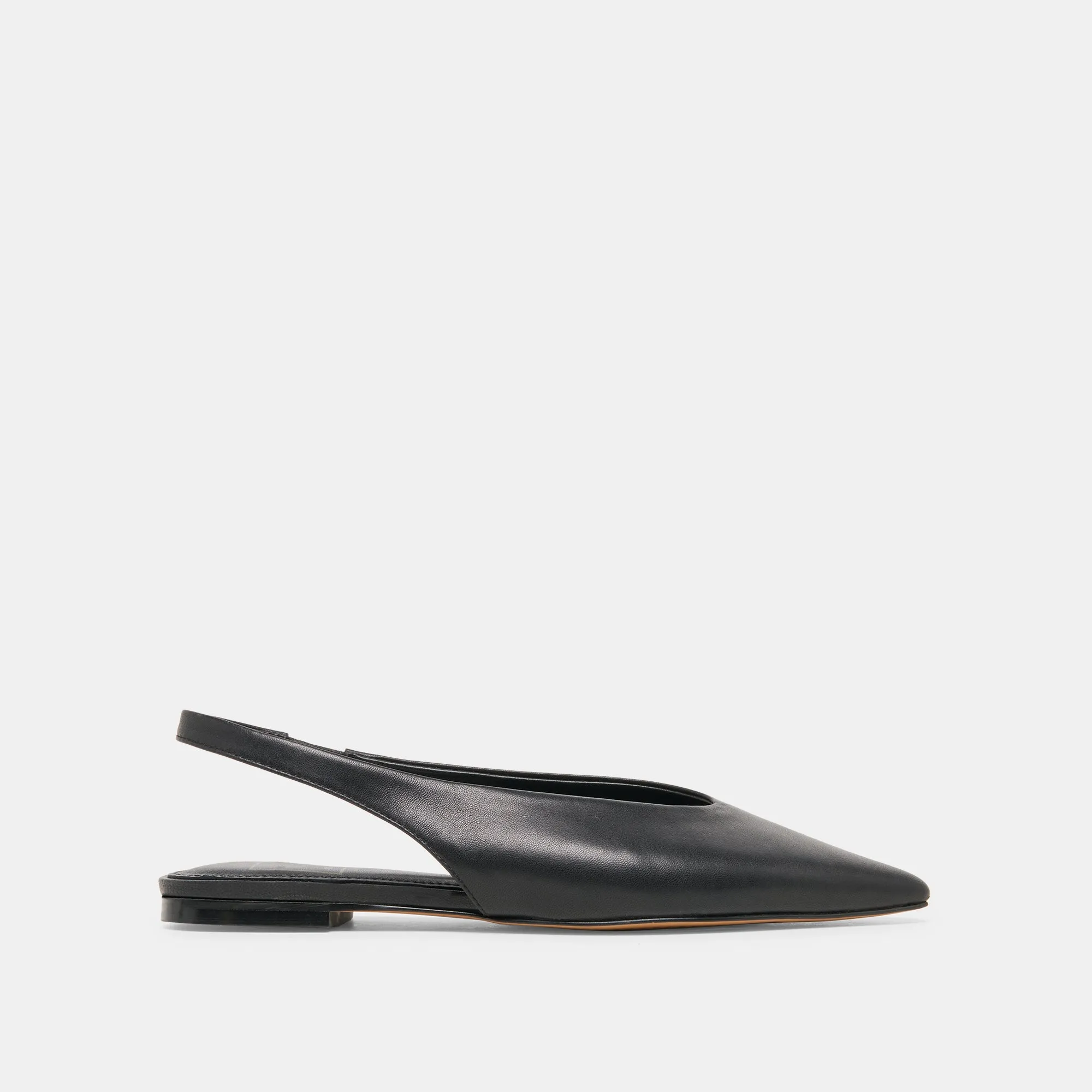 KENDLE FLATS BLACK LEATHER sold by Dolce Vita