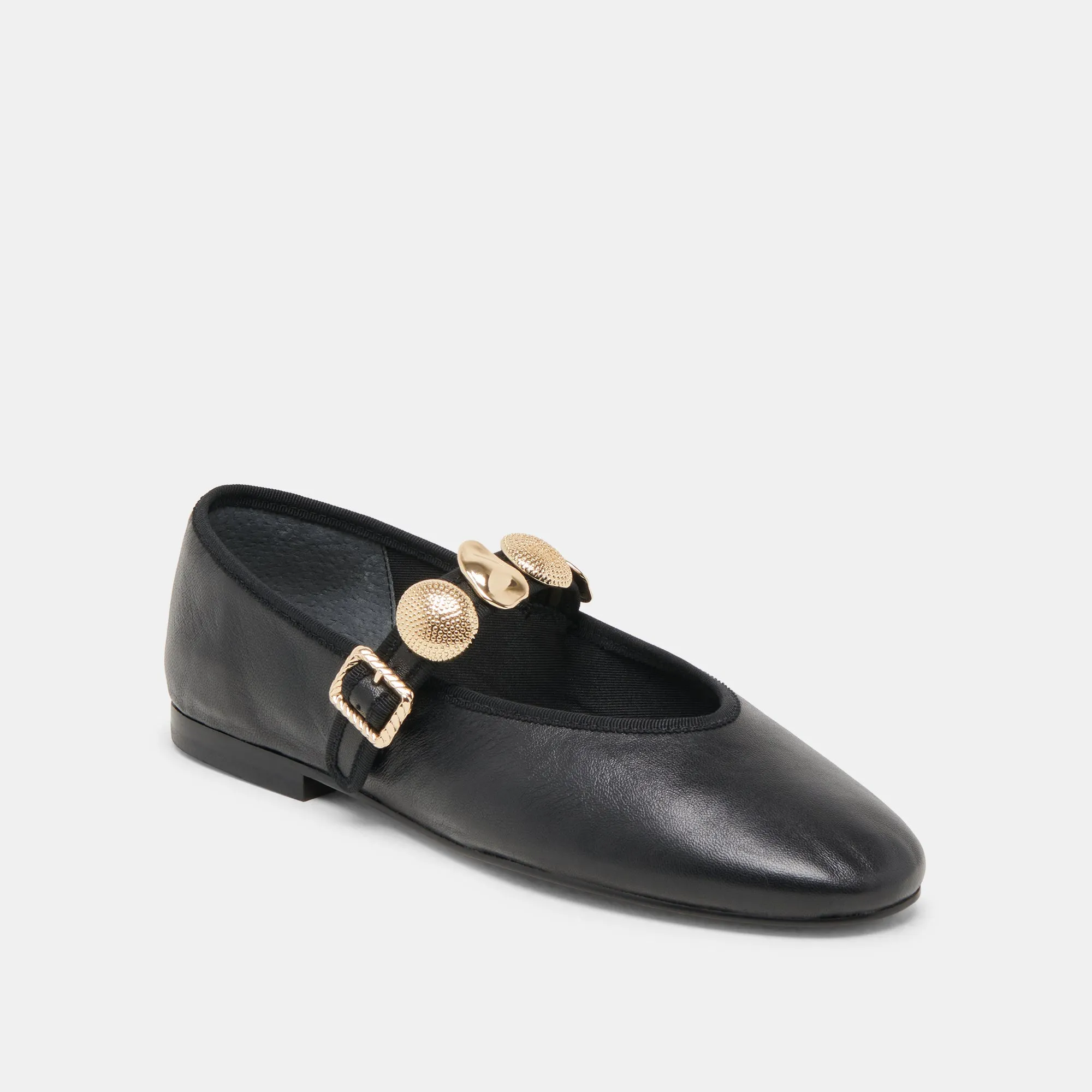 RELAN WIDE BALLET FLATS BLACK LEATHER sold by Dolce Vita product image thumbnail 2