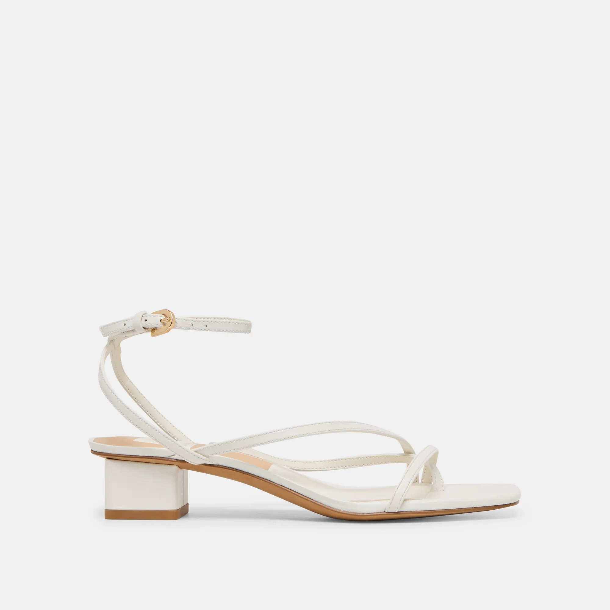 KARLOS WIDE SANDALS TRUE WHITE LEATHER sold by Dolce Vita