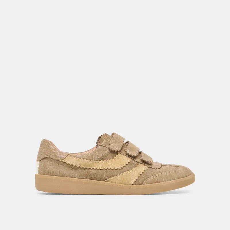 MERIT VELCRO SNEAKERS TAUPE MULTI LEATHER sold by Dolce Vita