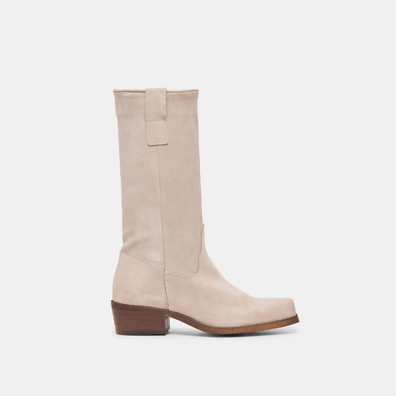 ROMIE BOOTS LT TAUPE SUEDE sold by Dolce Vita