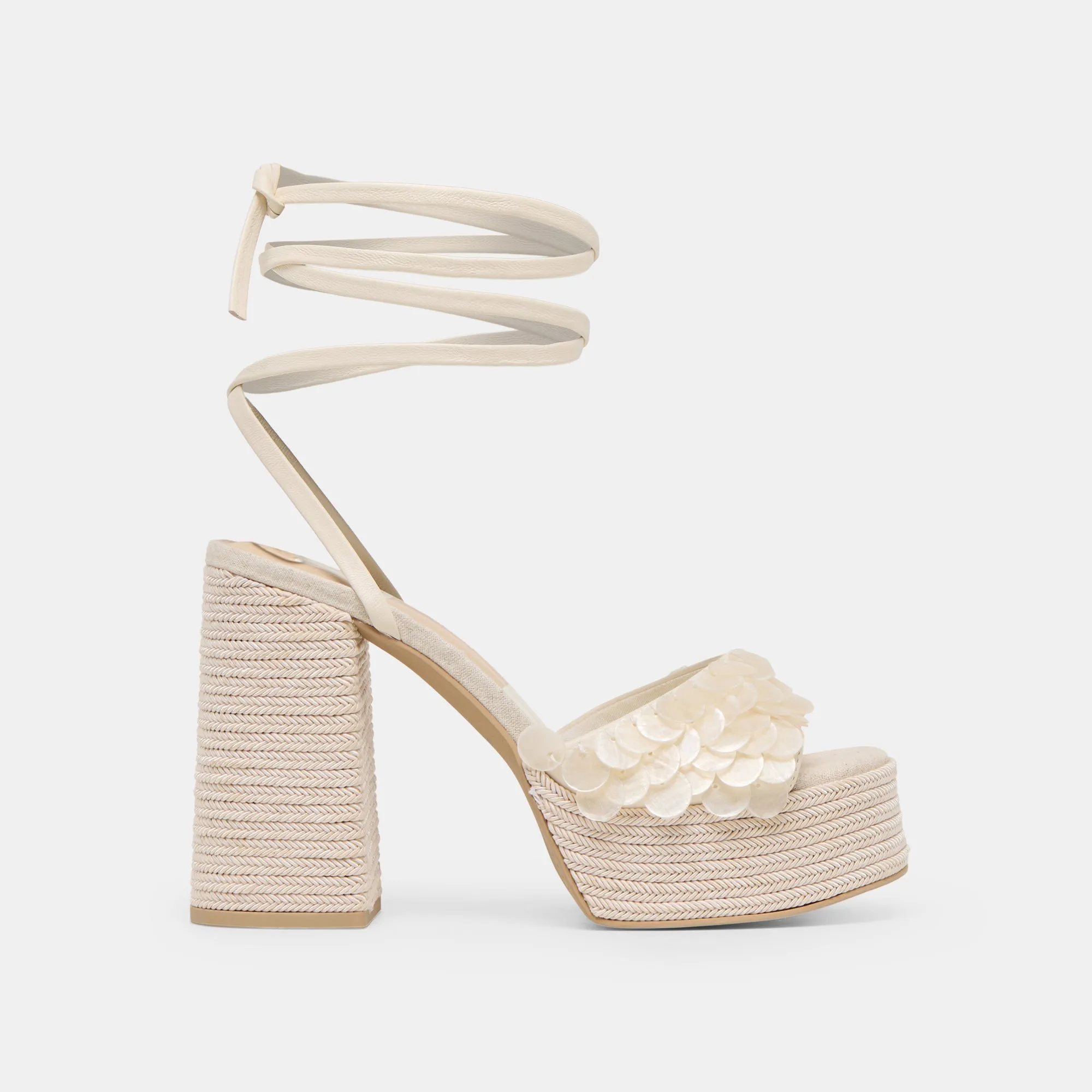DORTHY CONFETTI HEELS IVORY LEATHER sold by Dolce Vita