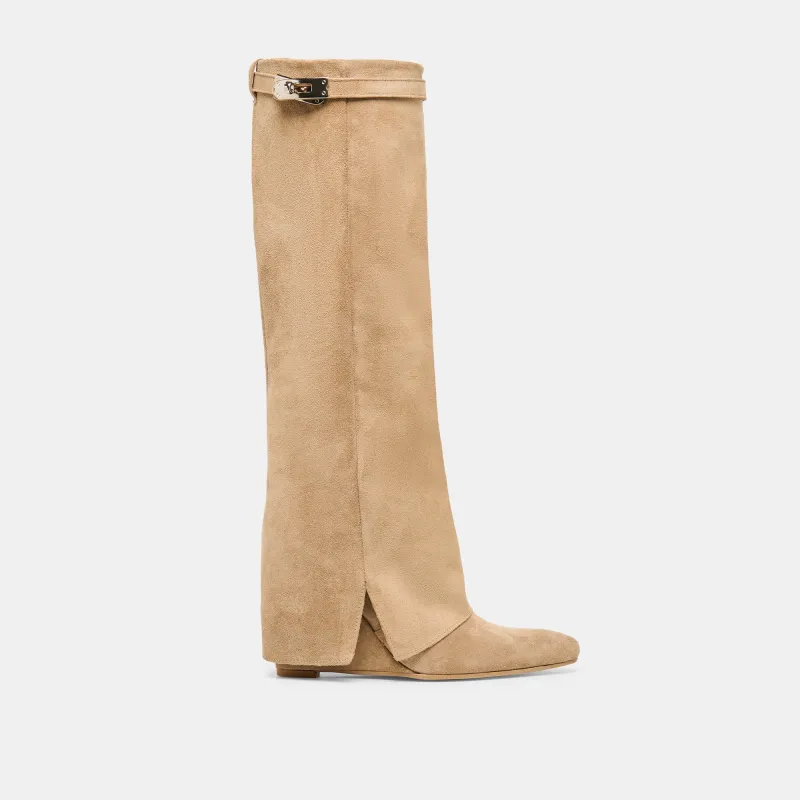 AGGY BOOTS SAND SUEDE made by Dolce Vita