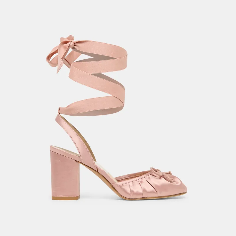TISHA HEELS LT BLUSH SATIN sold by Dolce Vita