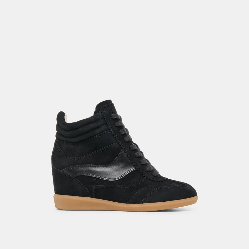 ISSAC SNEAKERS ONYX SUEDE made by Dolce Vita