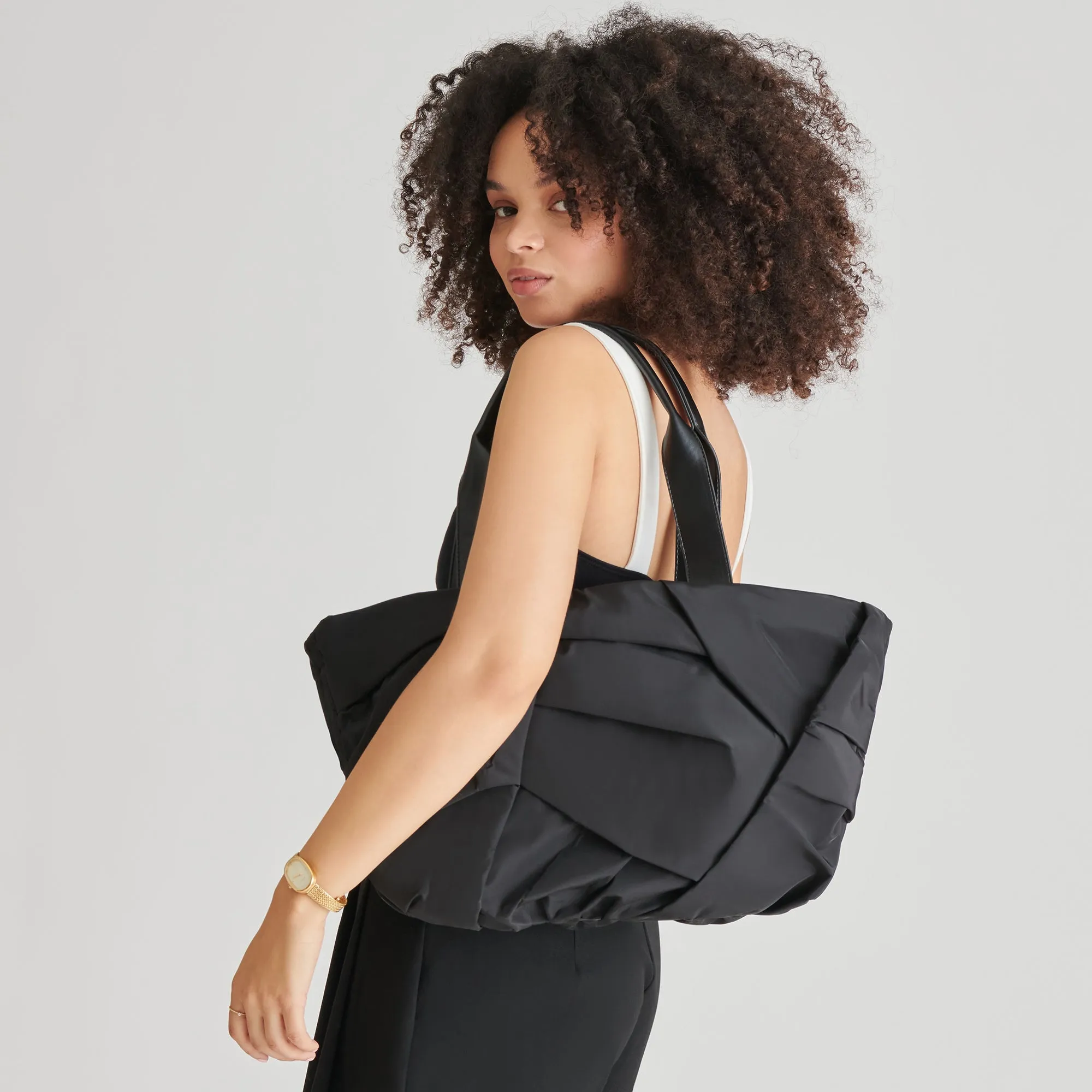 TAMMY TOTE BLACK NYLON sold by Dolce Vita product image thumbnail 2