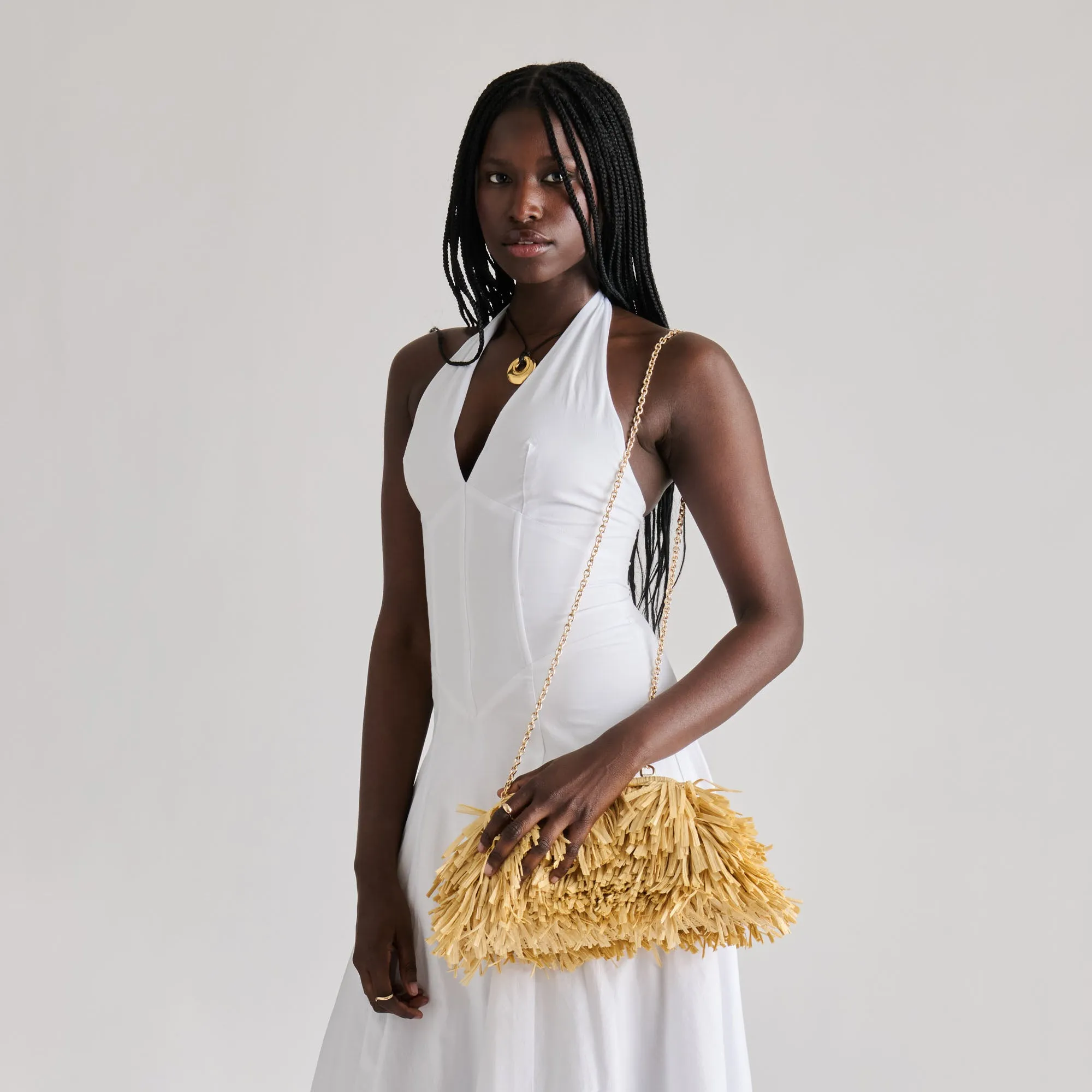 SERINA CLUTCH NATURAL RAFFIA sold by Dolce Vita product image thumbnail 4