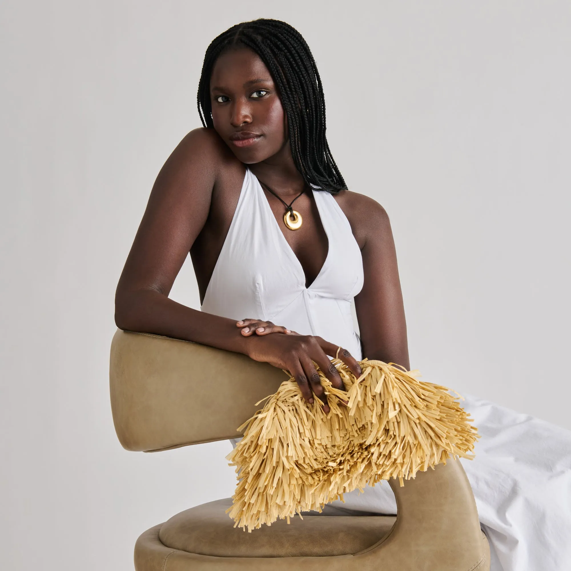 SERINA CLUTCH NATURAL RAFFIA sold by Dolce Vita product image thumbnail 2