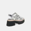 LATICE SANDALS SILVER DISTRESSED LEATHER sold by Dolce Vita