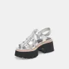 LATICE SANDALS SILVER DISTRESSED LEATHER sold by Dolce Vita