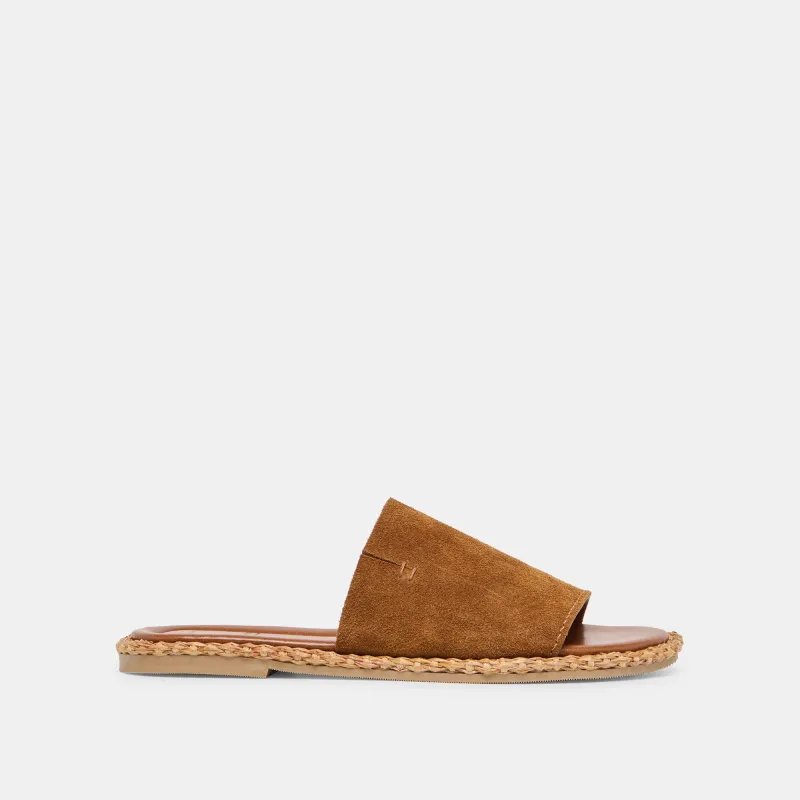 RIDGE SANDALS CHESTNUT SUEDE sold by Dolce Vita