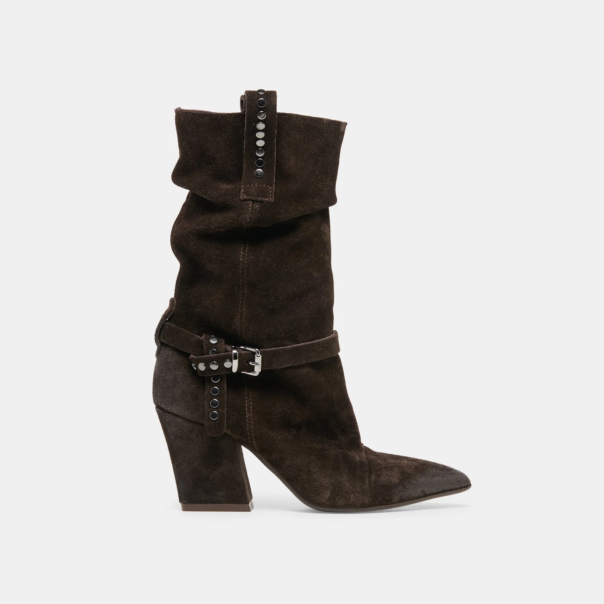 MORLA BOOTS DK BROWN SUEDE sold by Dolce Vita