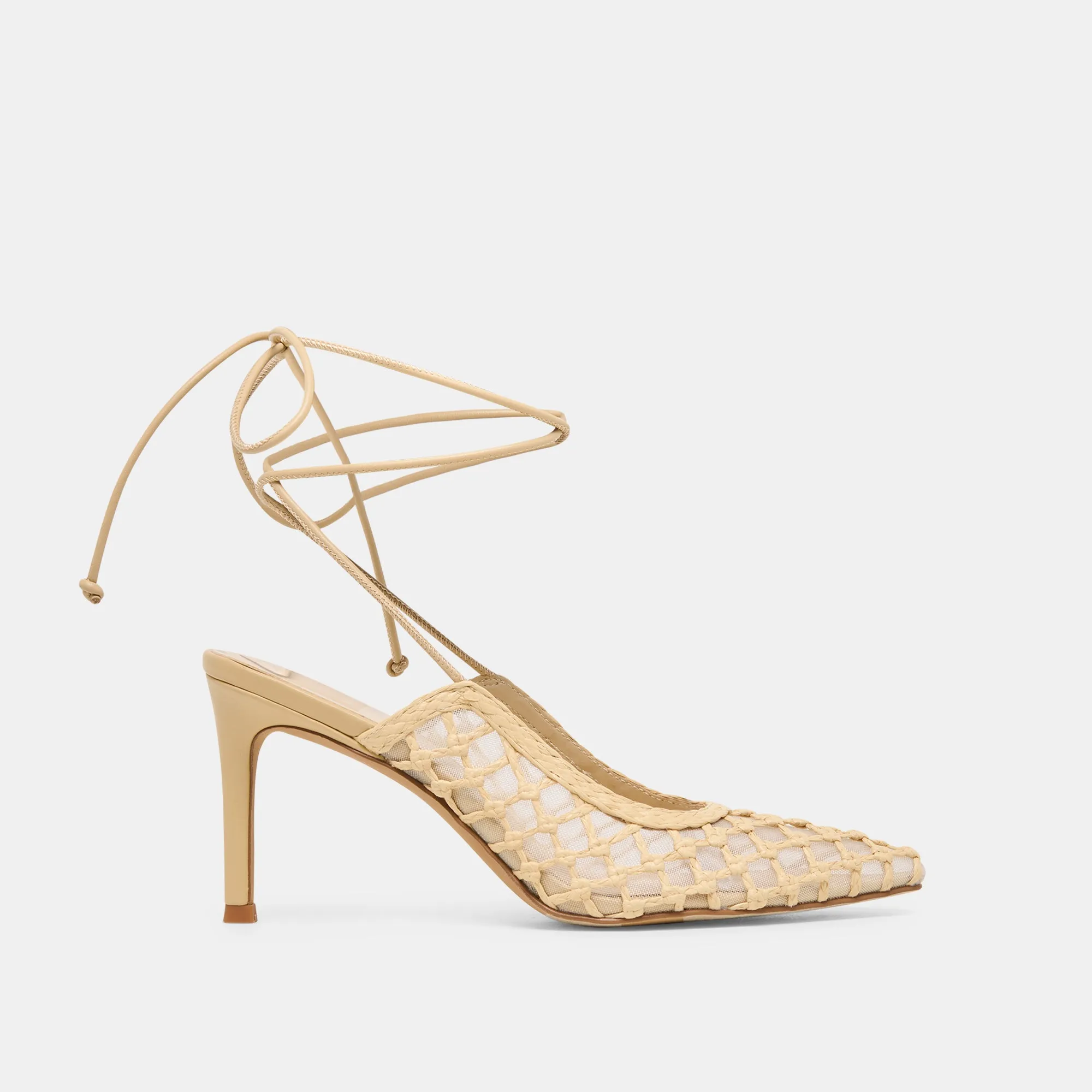 YAEL HEELS LT NATURAL WOVEN RAFFIA sold by Dolce Vita