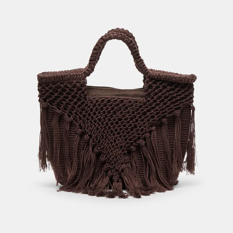 BIRCH HANDBAG CHOCOLATE CROCHET sold by Dolce Vita