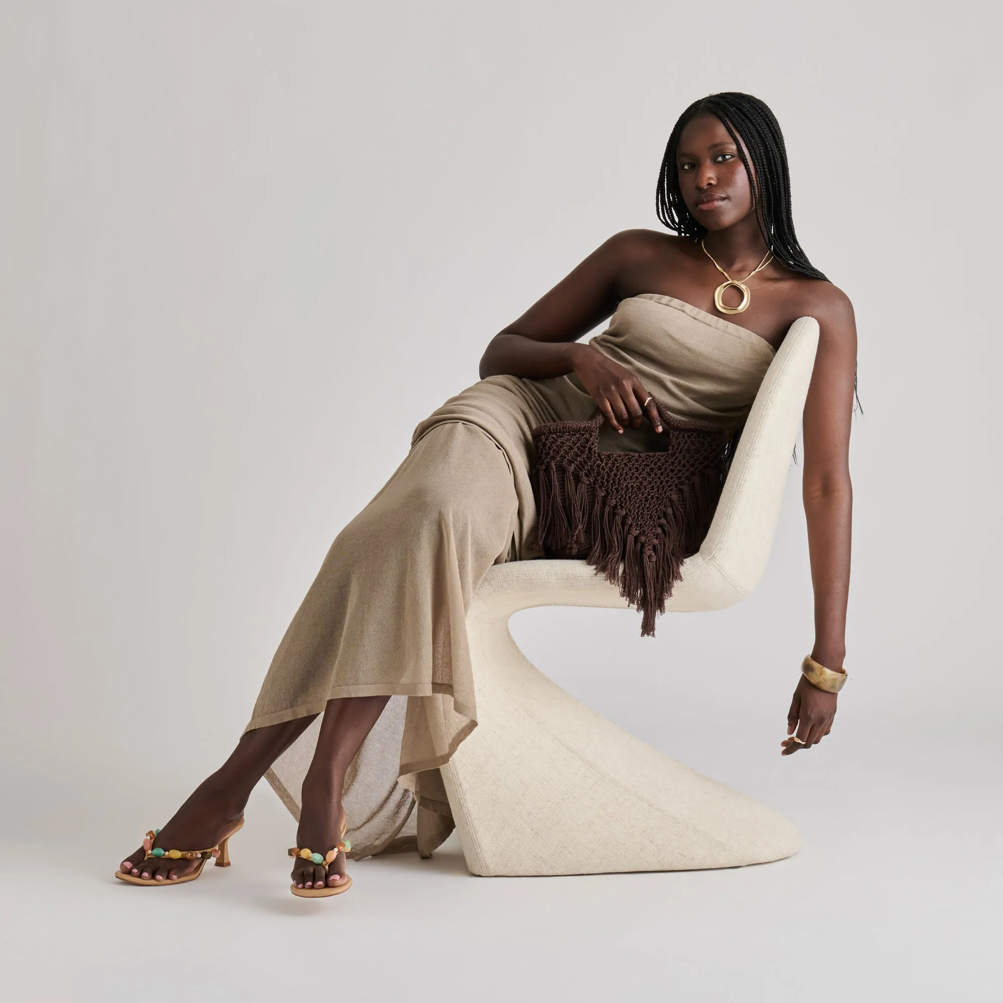 BIRCH HANDBAG CHOCOLATE CROCHET sold by Dolce Vita product image thumbnail 4