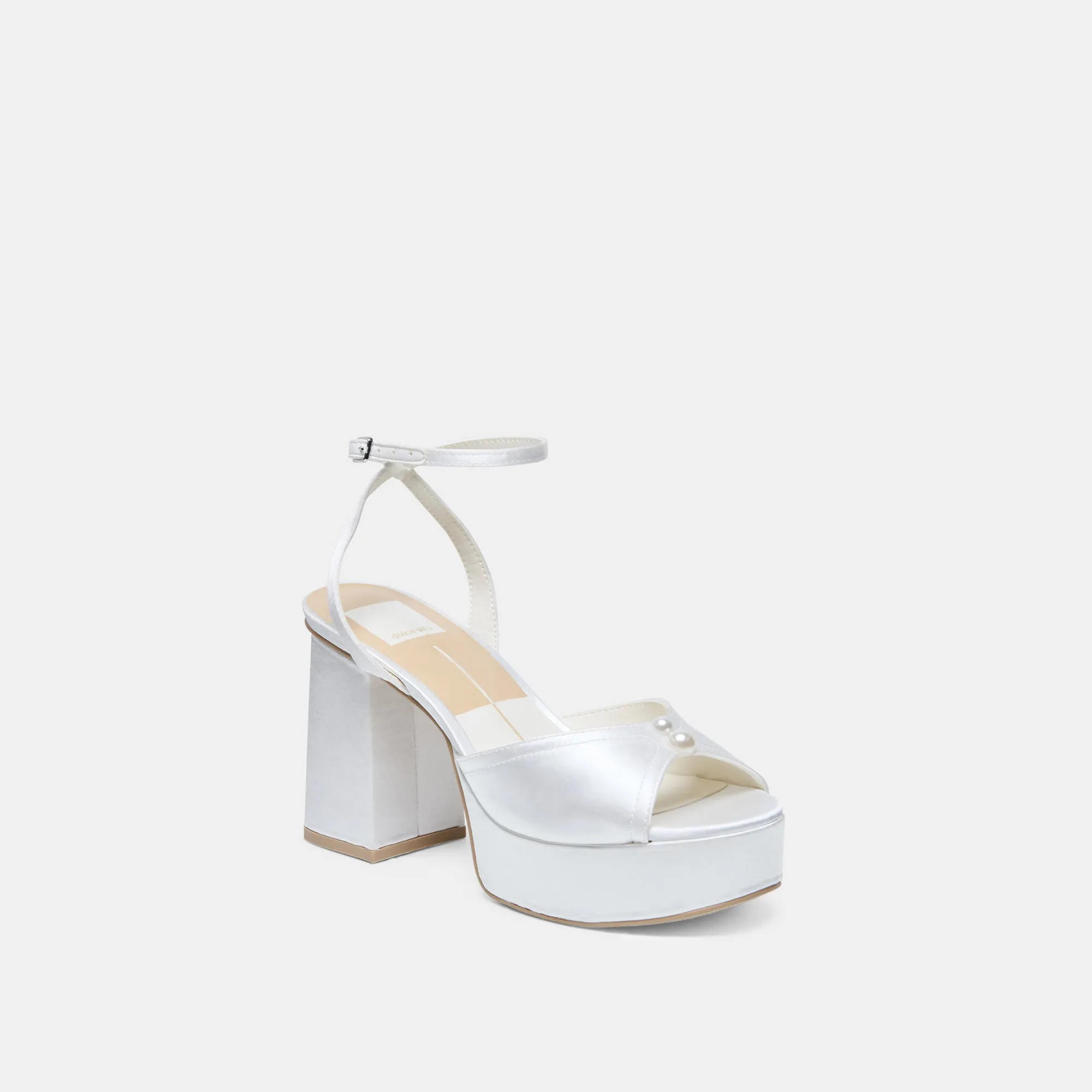 BRYLA HEELS WHITE SATIN sold by Dolce Vita product image thumbnail 2