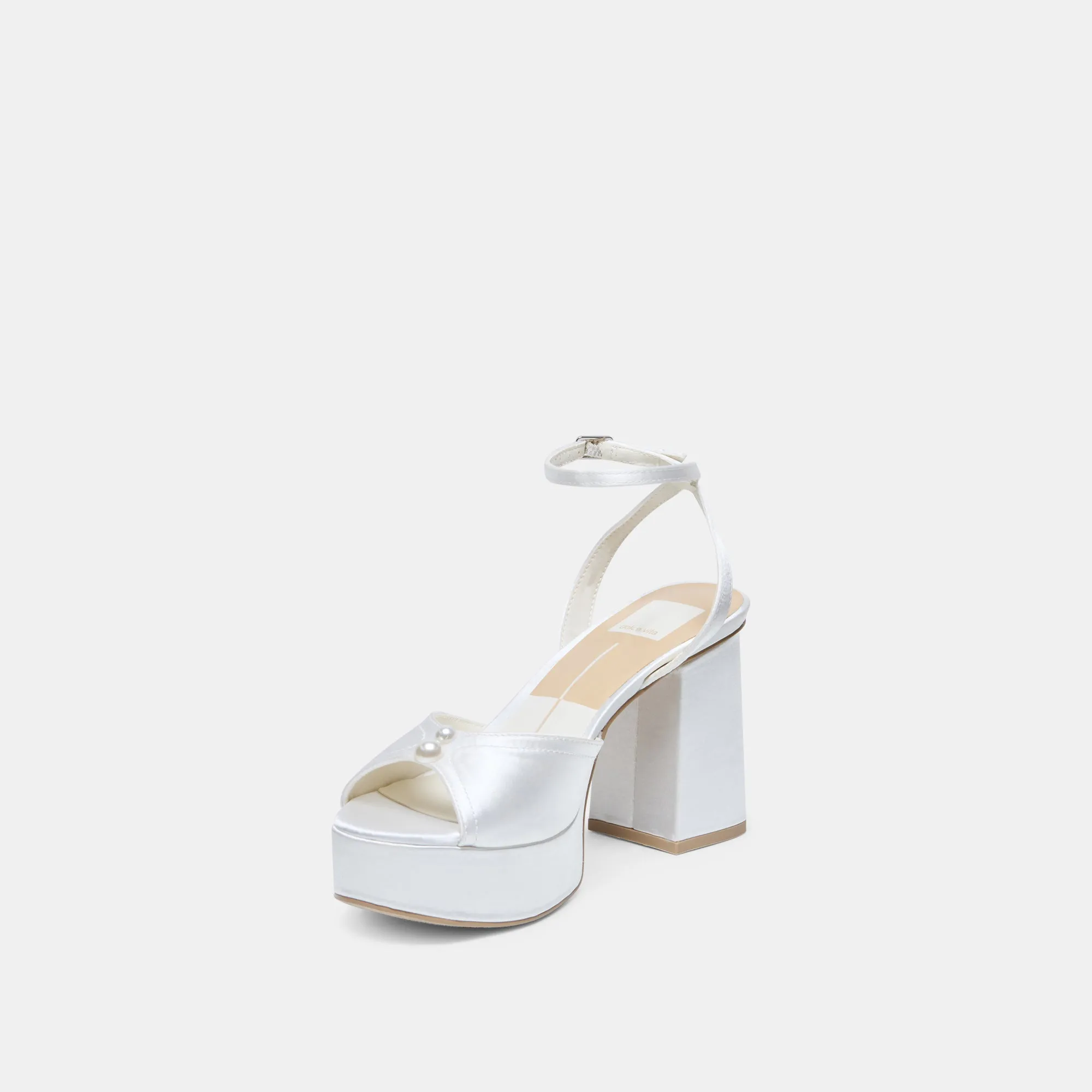 BRYLA HEELS WHITE SATIN sold by Dolce Vita product image thumbnail 4