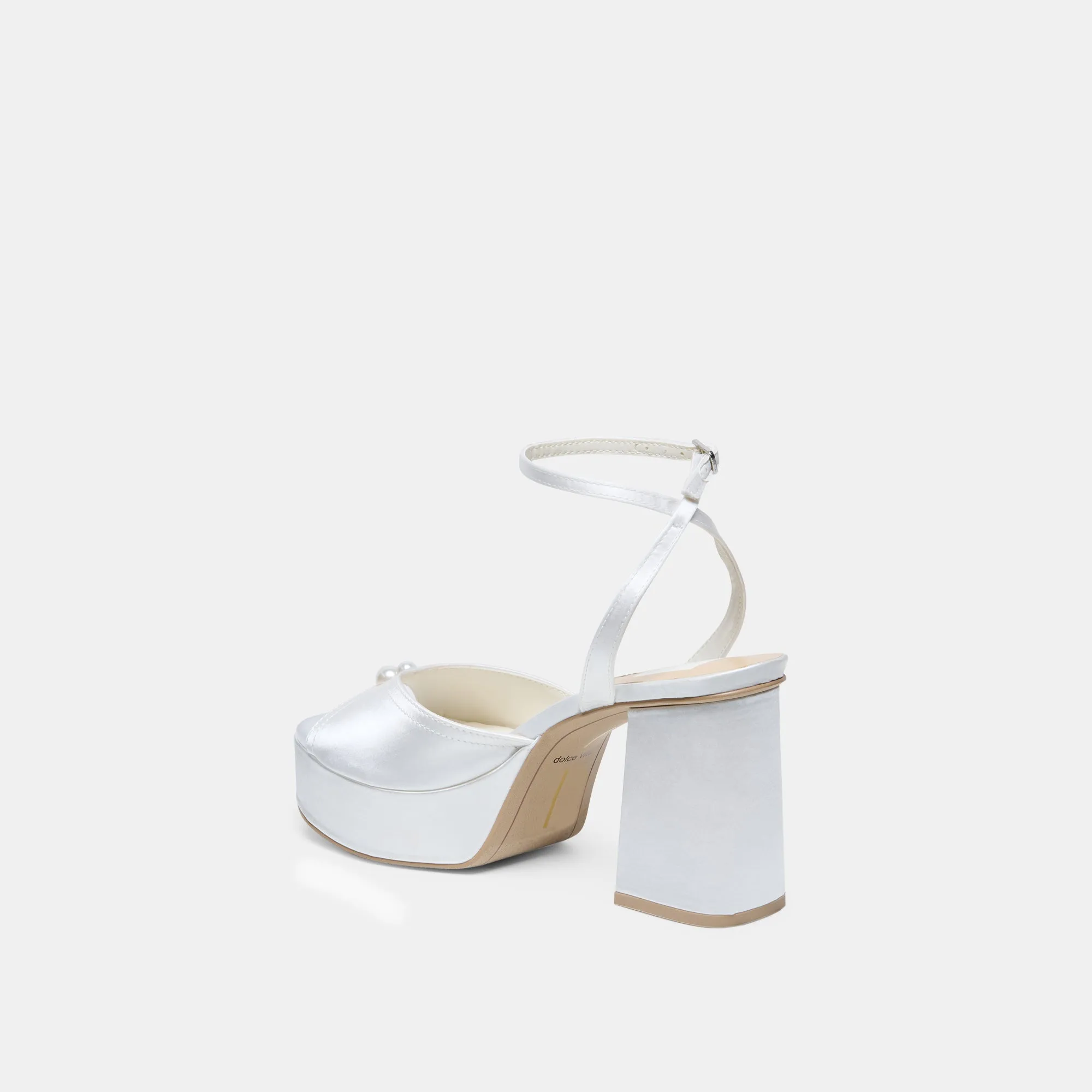 BRYLA HEELS WHITE SATIN sold by Dolce Vita product image thumbnail 5