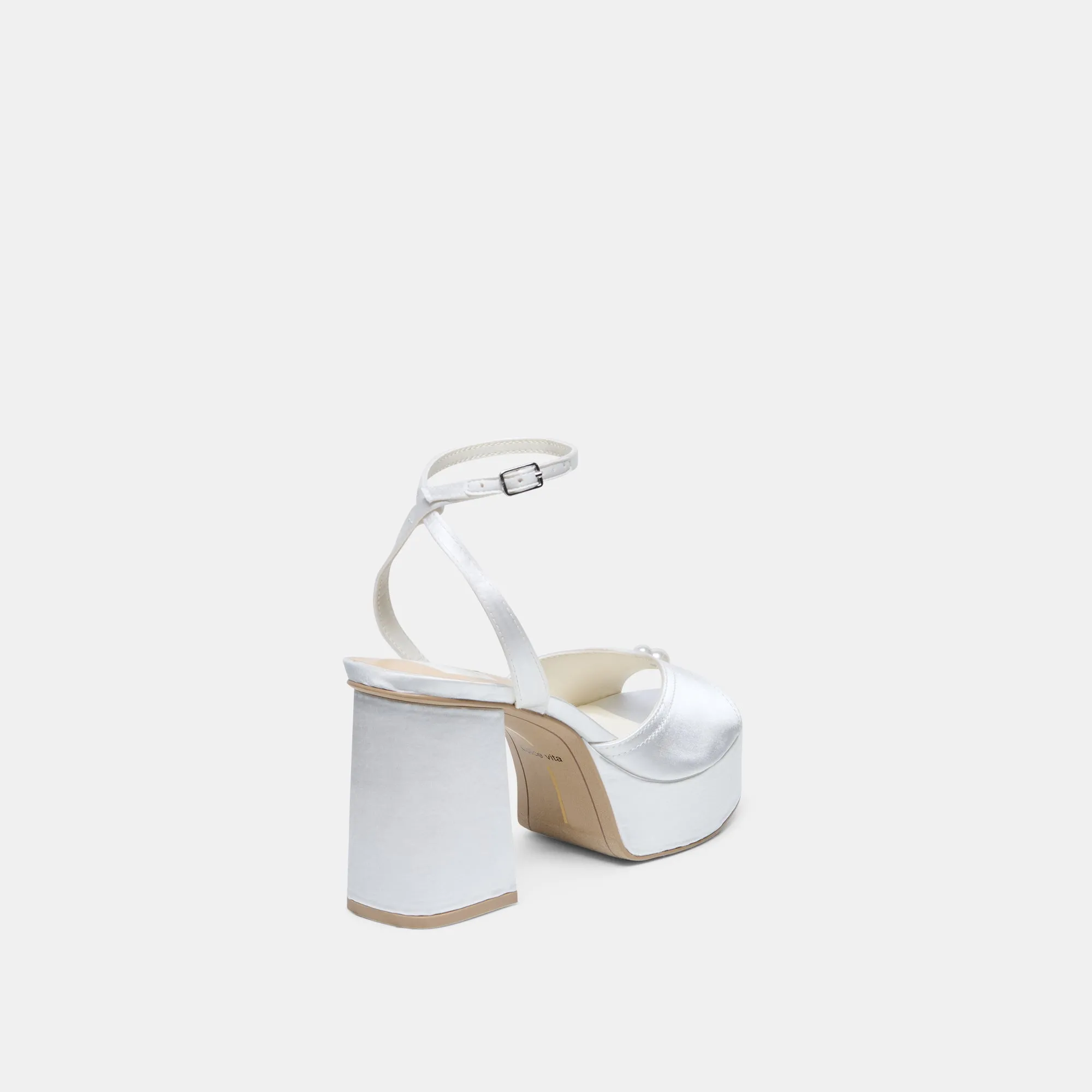BRYLA HEELS WHITE SATIN sold by Dolce Vita product image thumbnail 3