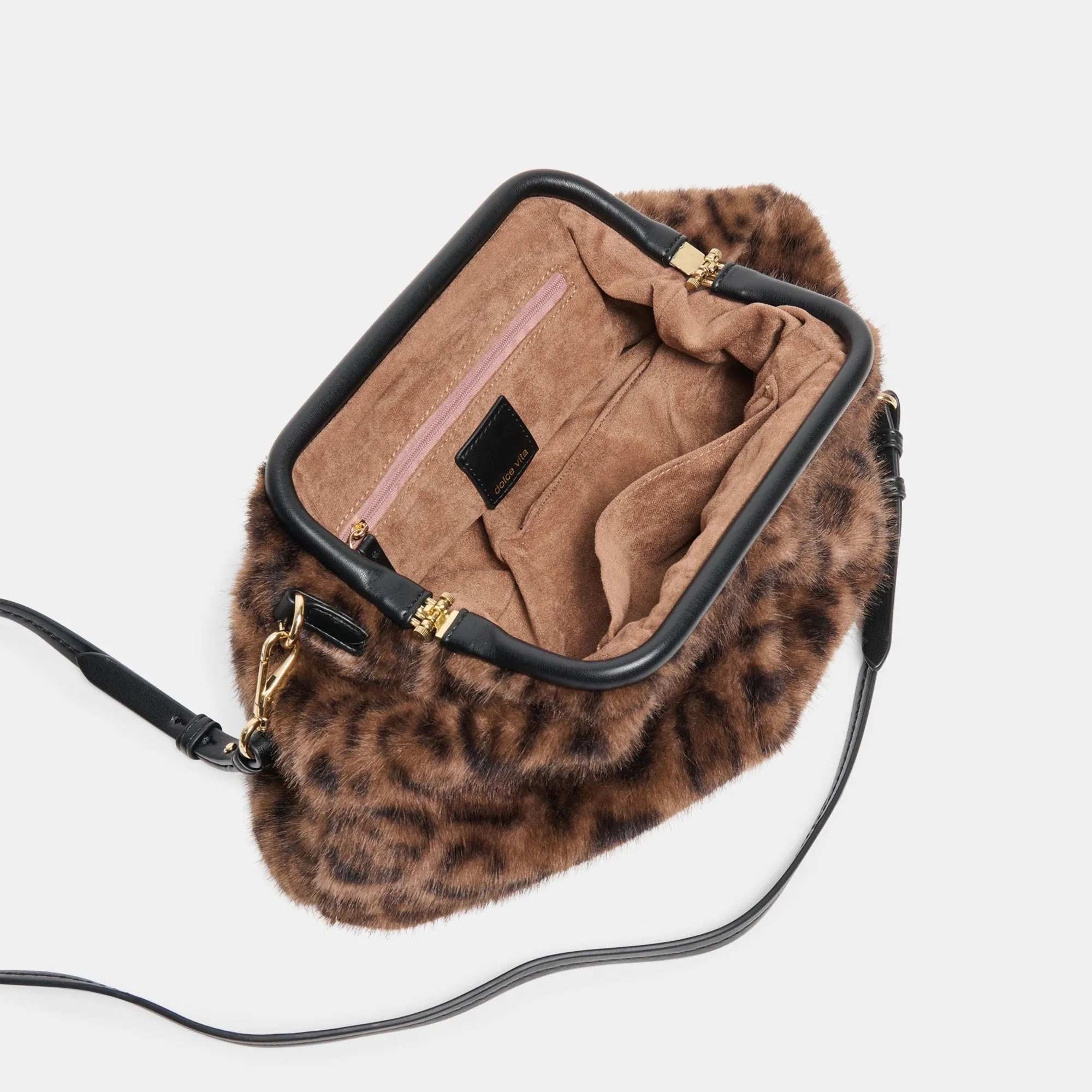 RAMONA CLUTCH LEOPARD PLUSH sold by Dolce Vita product image thumbnail 2