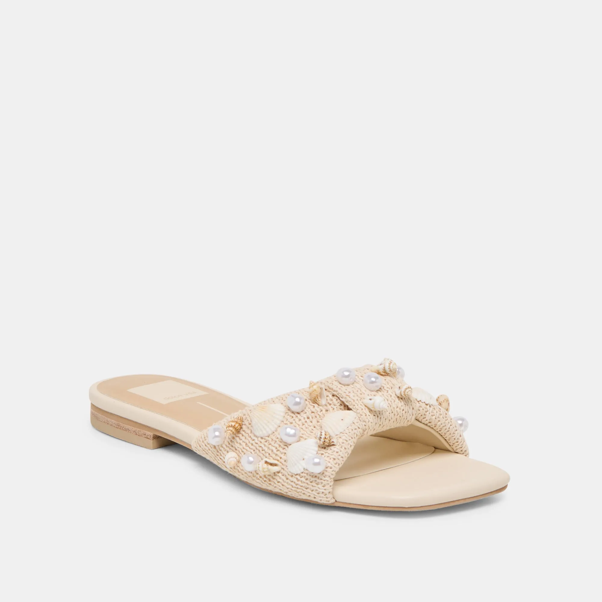 LIZZA SANDALS OATMEAL BEADED RAFFIA sold by Dolce Vita product image thumbnail 3