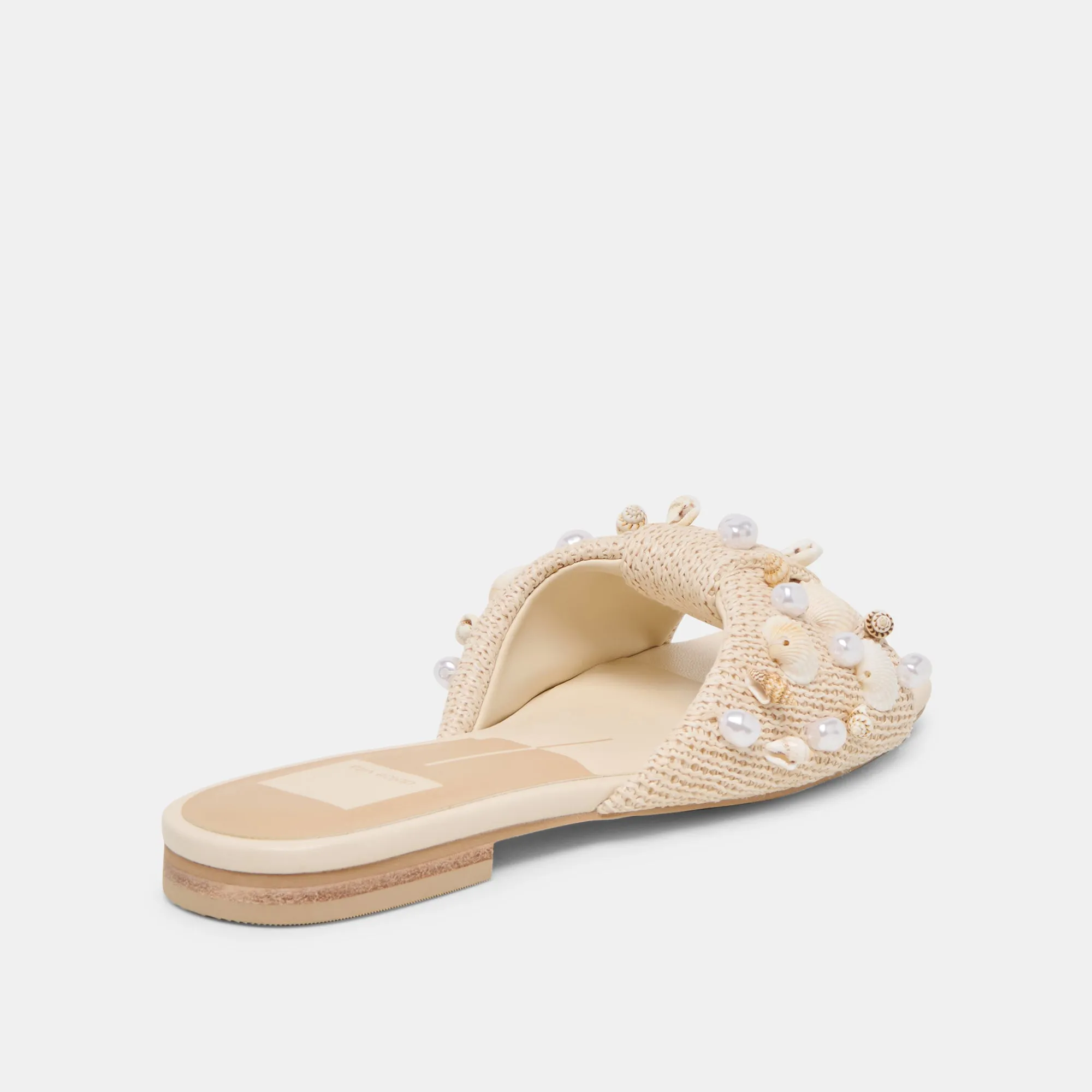 LIZZA SANDALS OATMEAL BEADED RAFFIA sold by Dolce Vita product image thumbnail 5