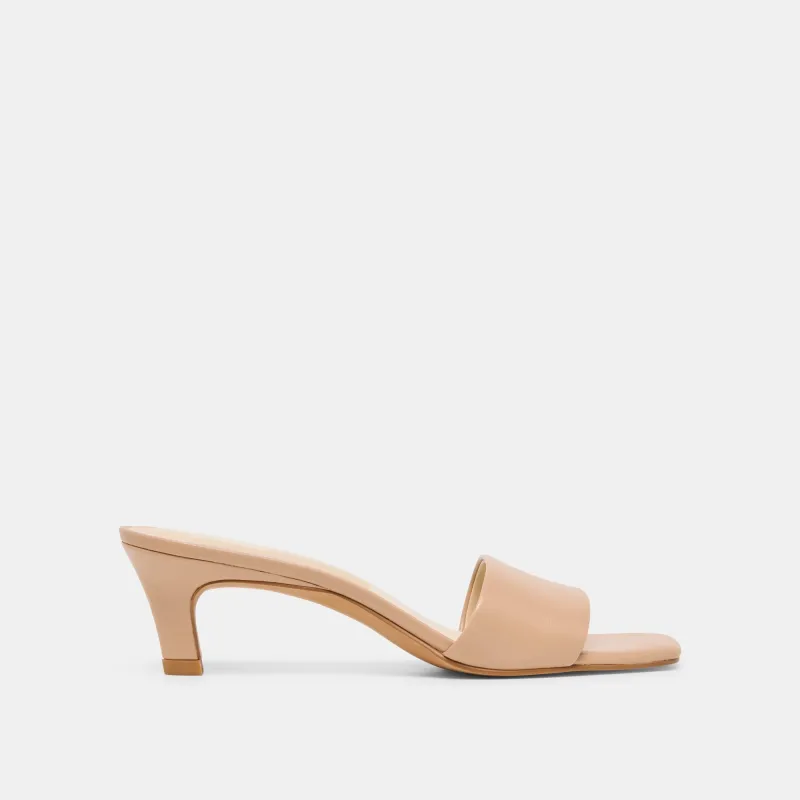 REXA WIDE HEELS LIGHT TAN LEATHER made by Dolce Vita