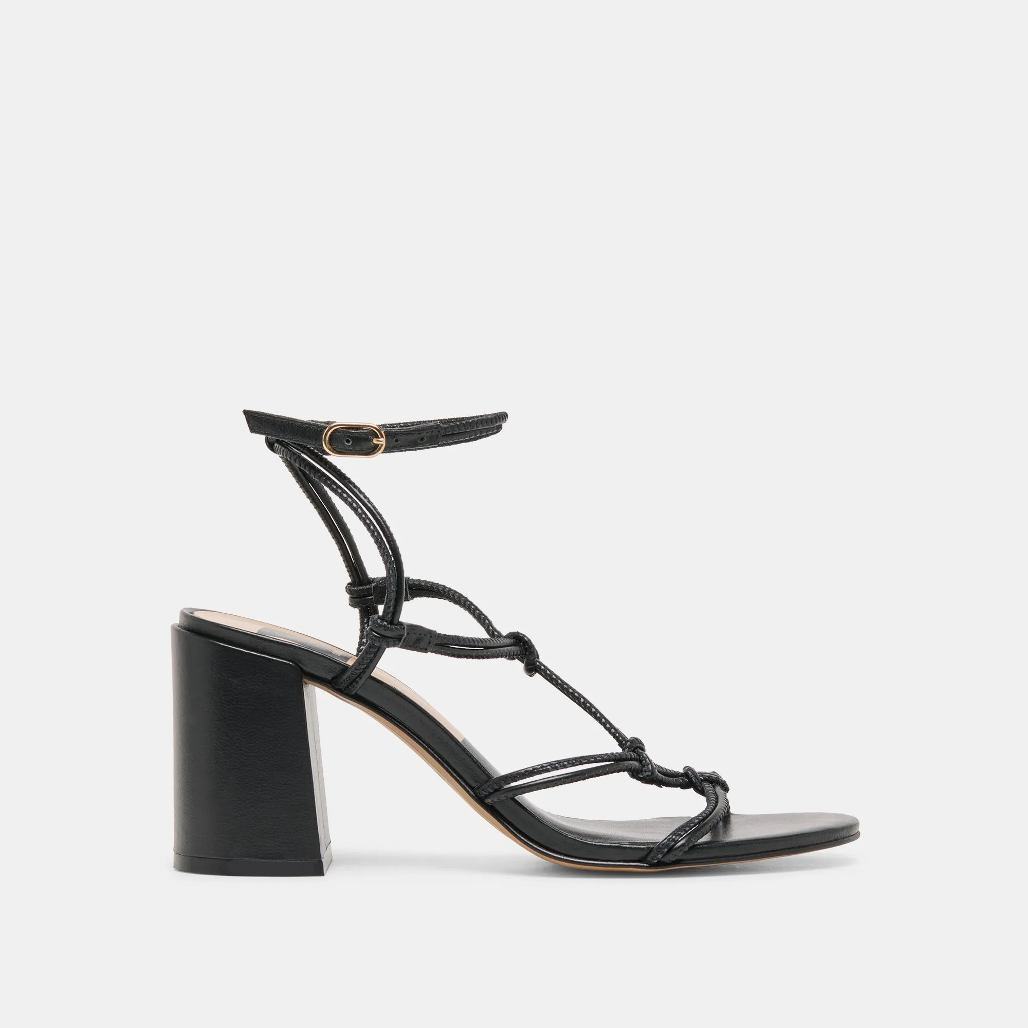 FIZZY HEELS BLACK LEATHER sold by Dolce Vita