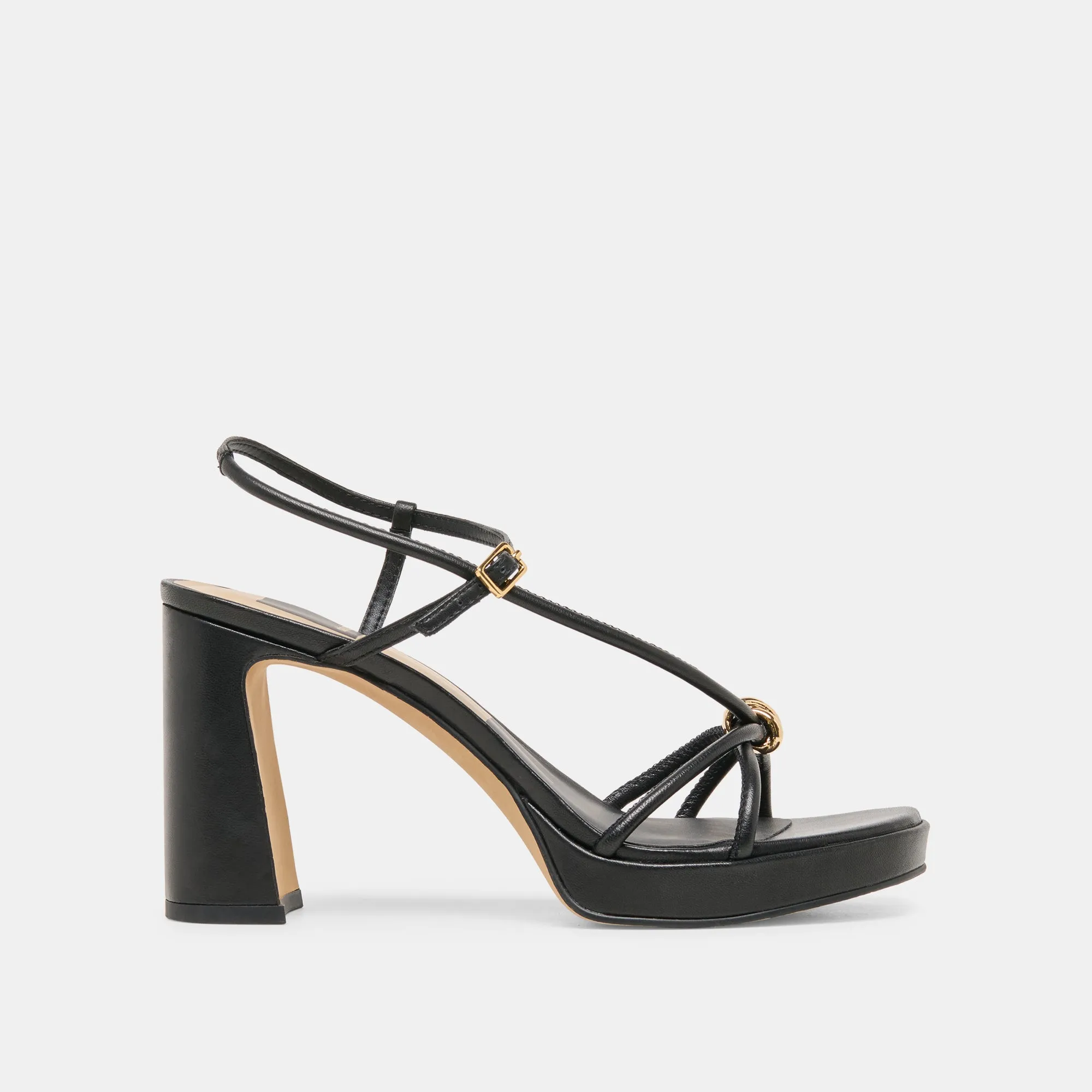 ODETE HEELS BLACK LEATHER sold by Dolce Vita