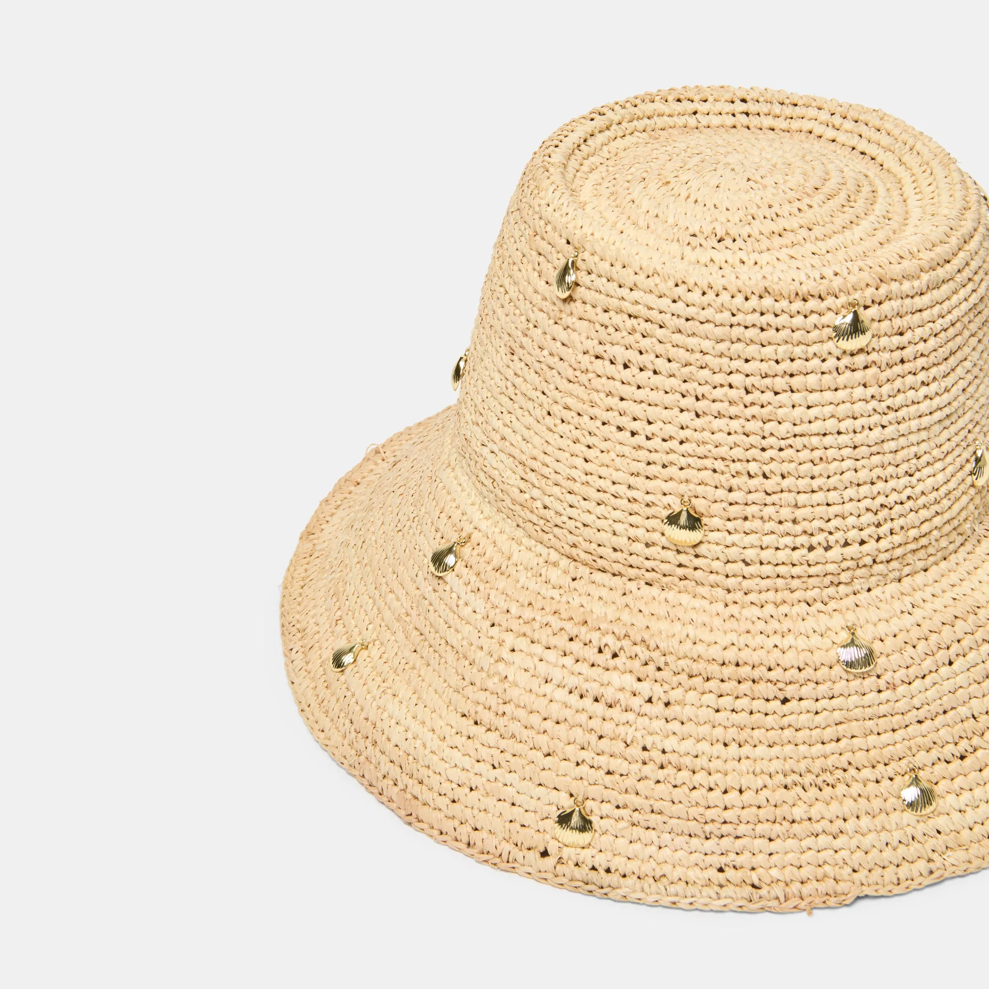 STRAW CLOCHE WITH CHARMS NATURAL sold by Dolce Vita product image thumbnail 3