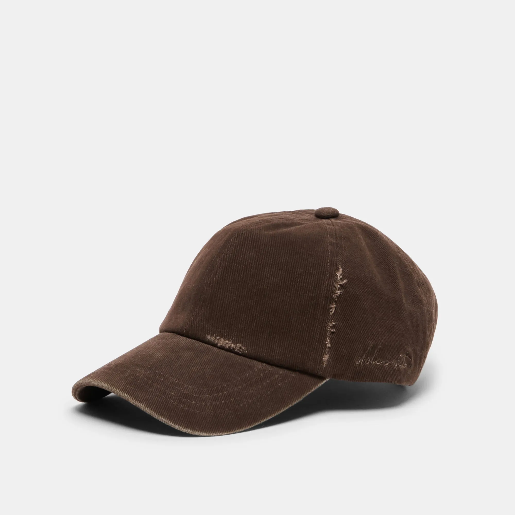 DISTRESSED BASEBALL CAP DARK BROWN sold by Dolce Vita product image thumbnail 4
