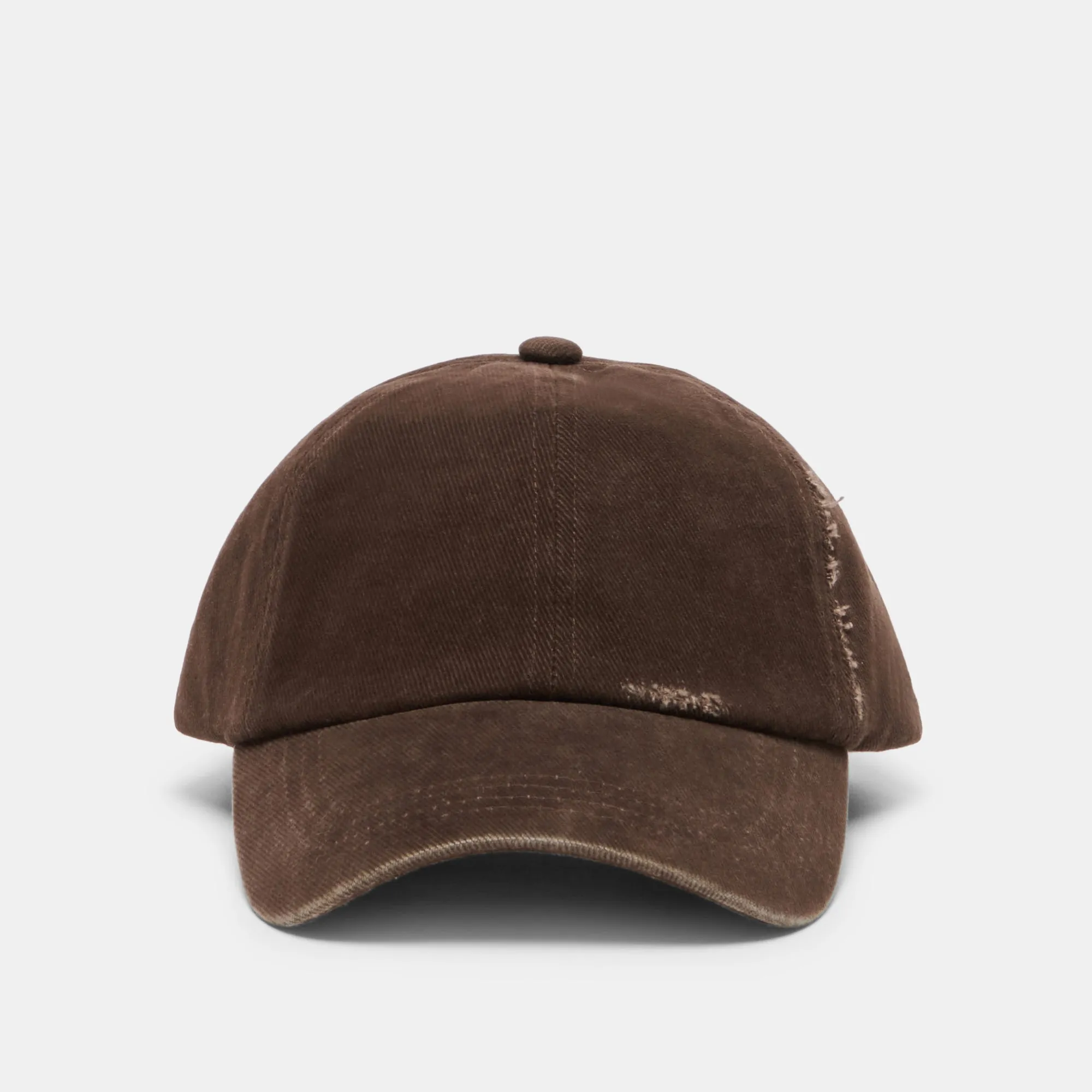 DISTRESSED BASEBALL CAP DARK BROWN sold by Dolce Vita